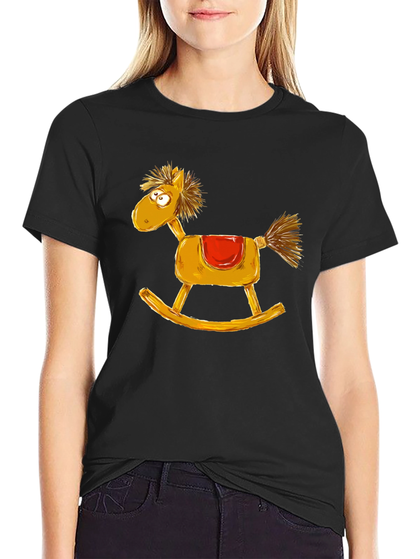 Rocking Horse Graphic Tee - Quirky Style