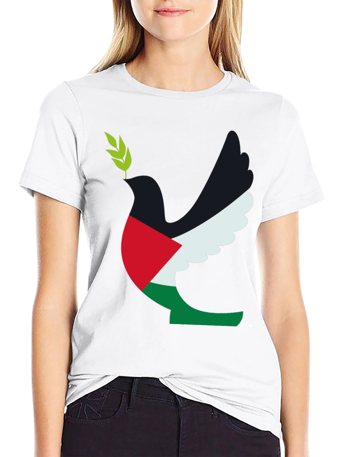 Palestine Dove T-Shirt - Peace Symbol
