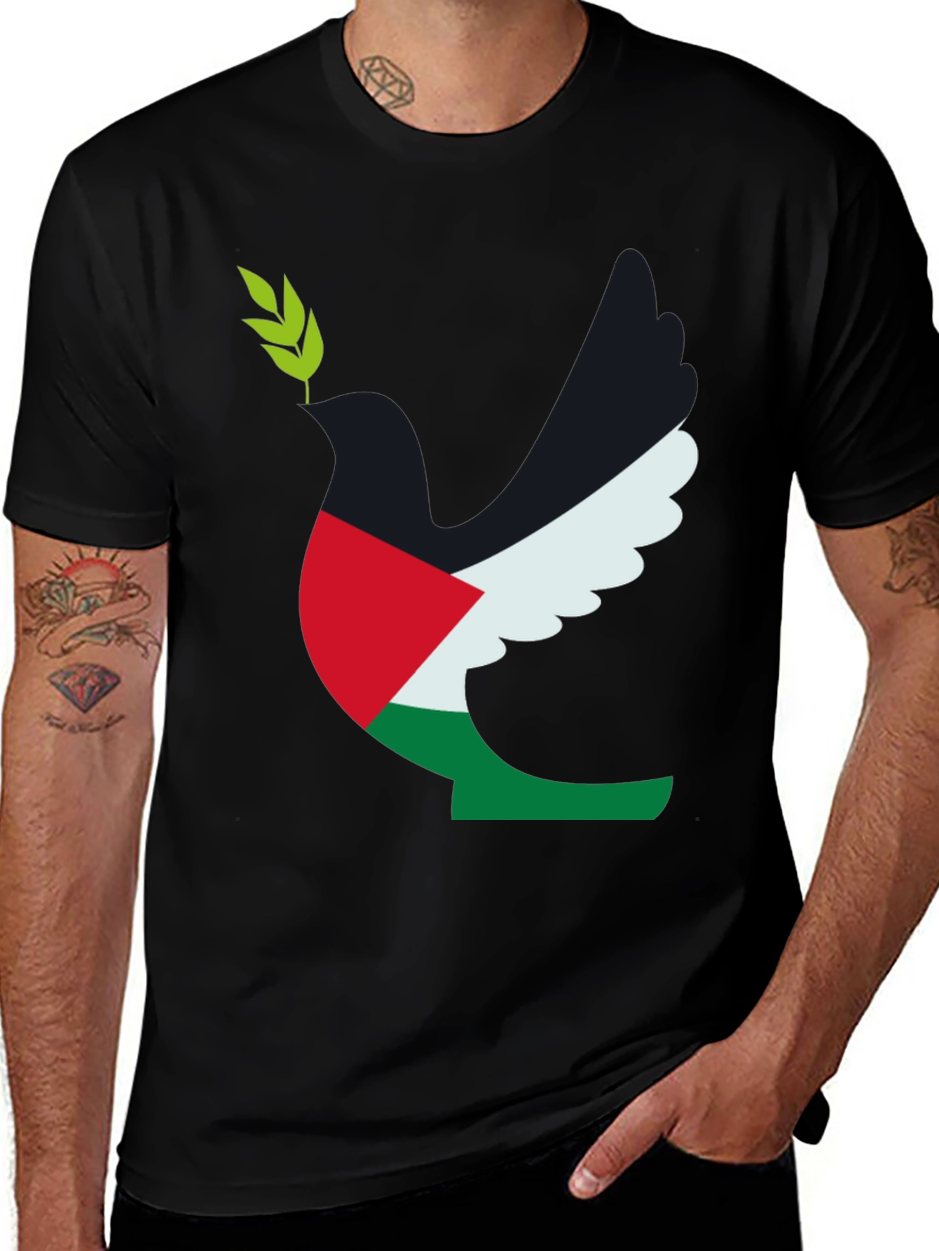 Palestine Dove T-Shirt - Peace Symbol