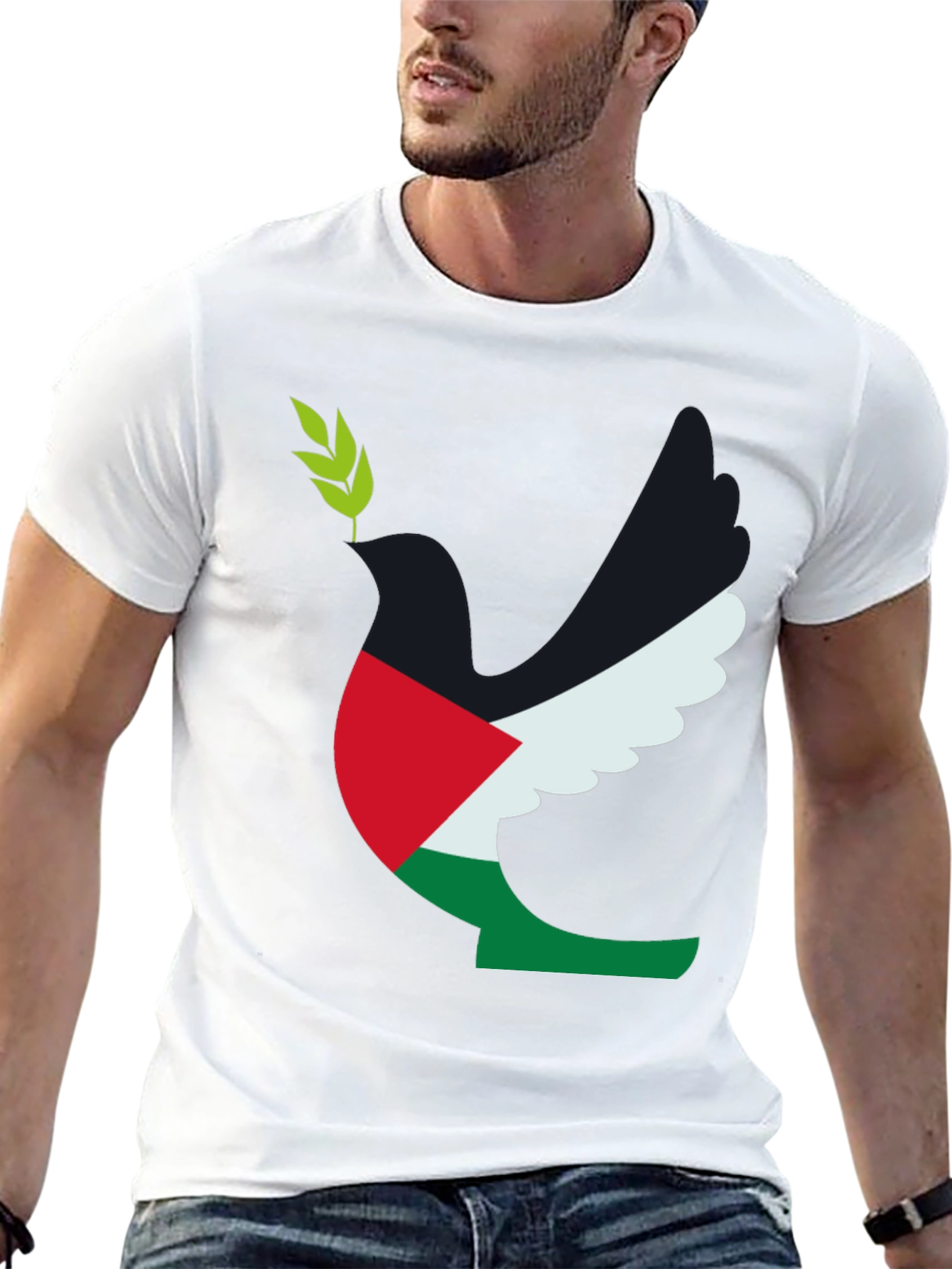 Palestine Dove T-Shirt - Peace Symbol