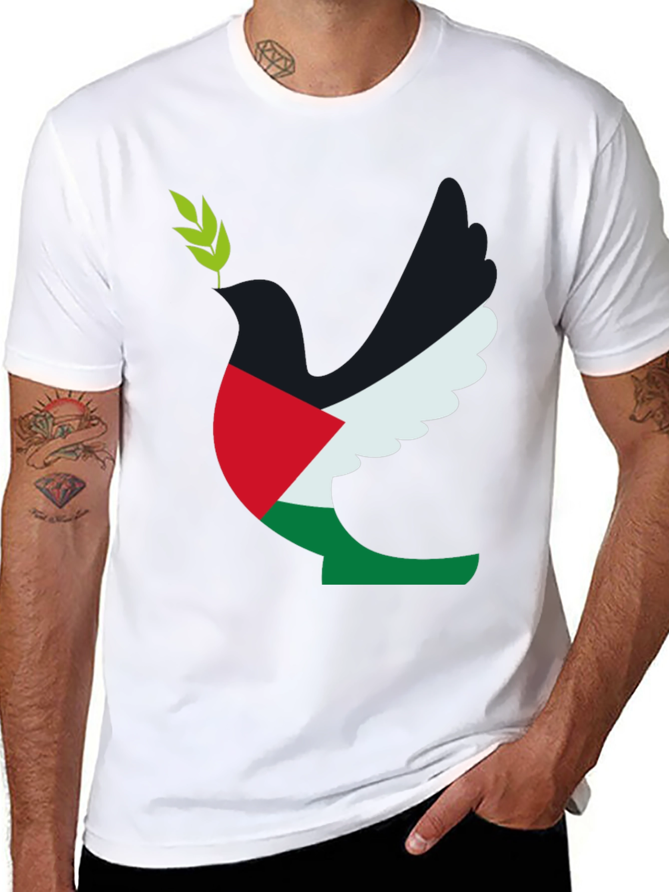 Palestine Dove T-Shirt - Peace Symbol