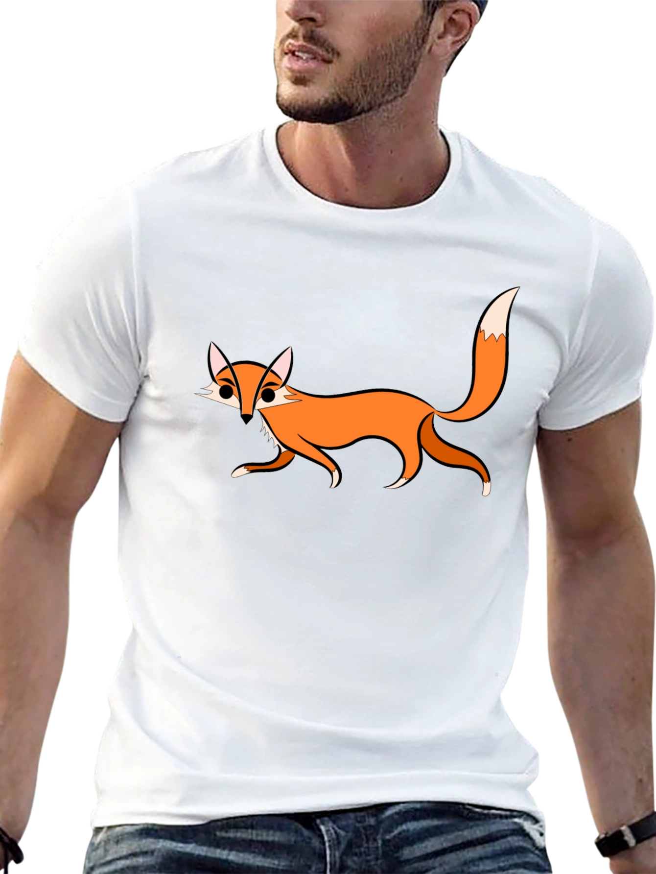 Fox Graphic Black T-Shirt - Casual & Fun!