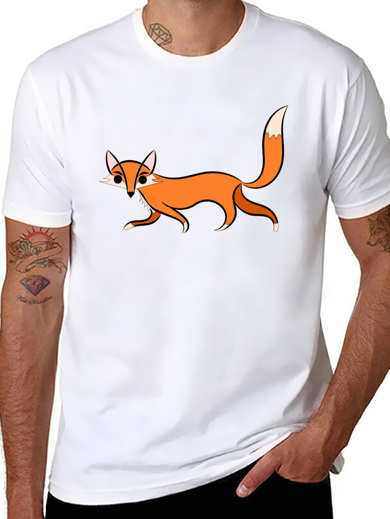 Fox Graphic Black T-Shirt - Casual & Fun!