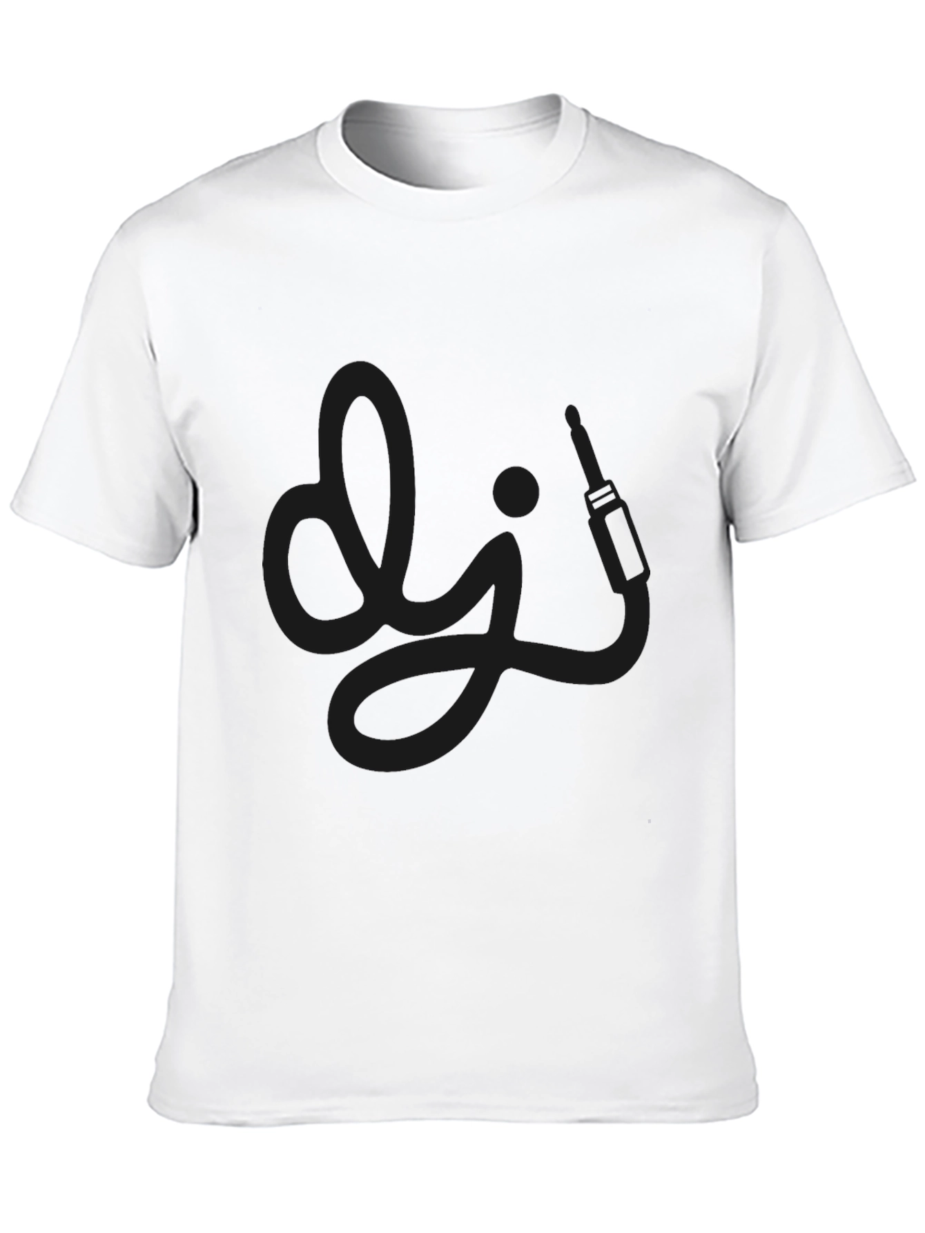 DJ Inspired Graphic Black T-Shirt