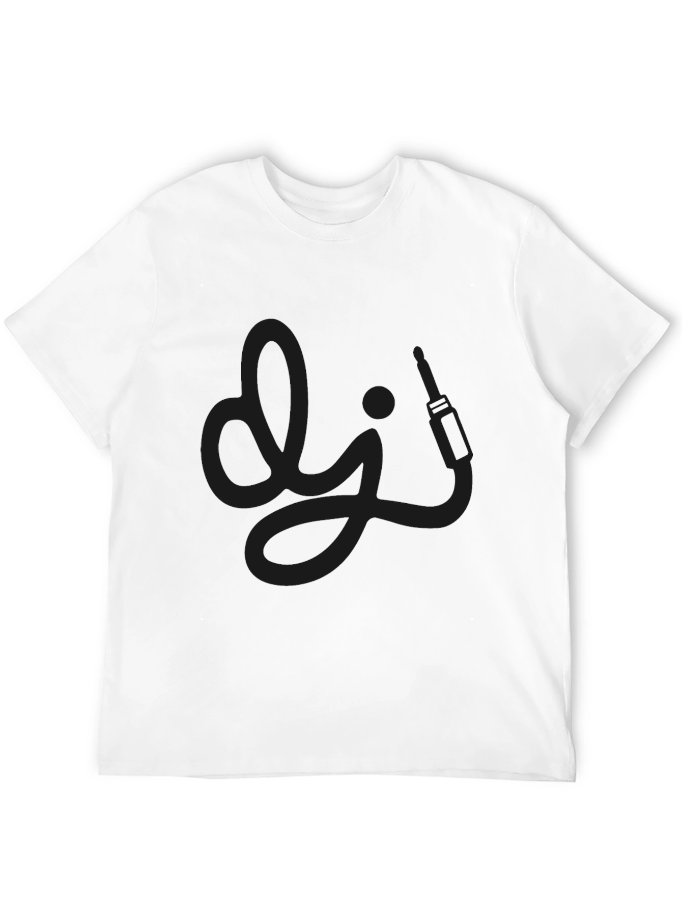 DJ Inspired Graphic Black T-Shirt