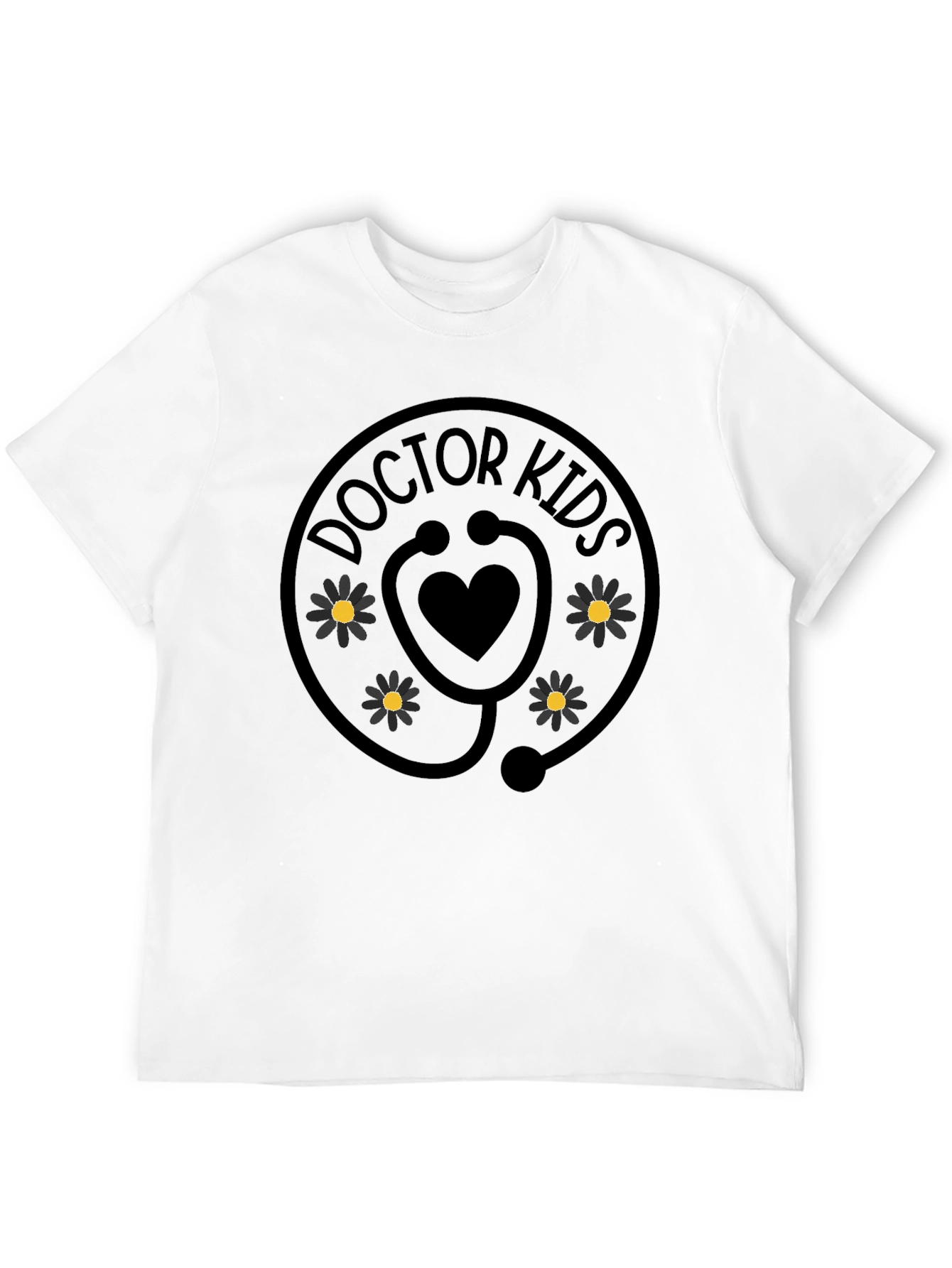 Doctor Kids T-Shirt - Heart Stethoscope Graphic