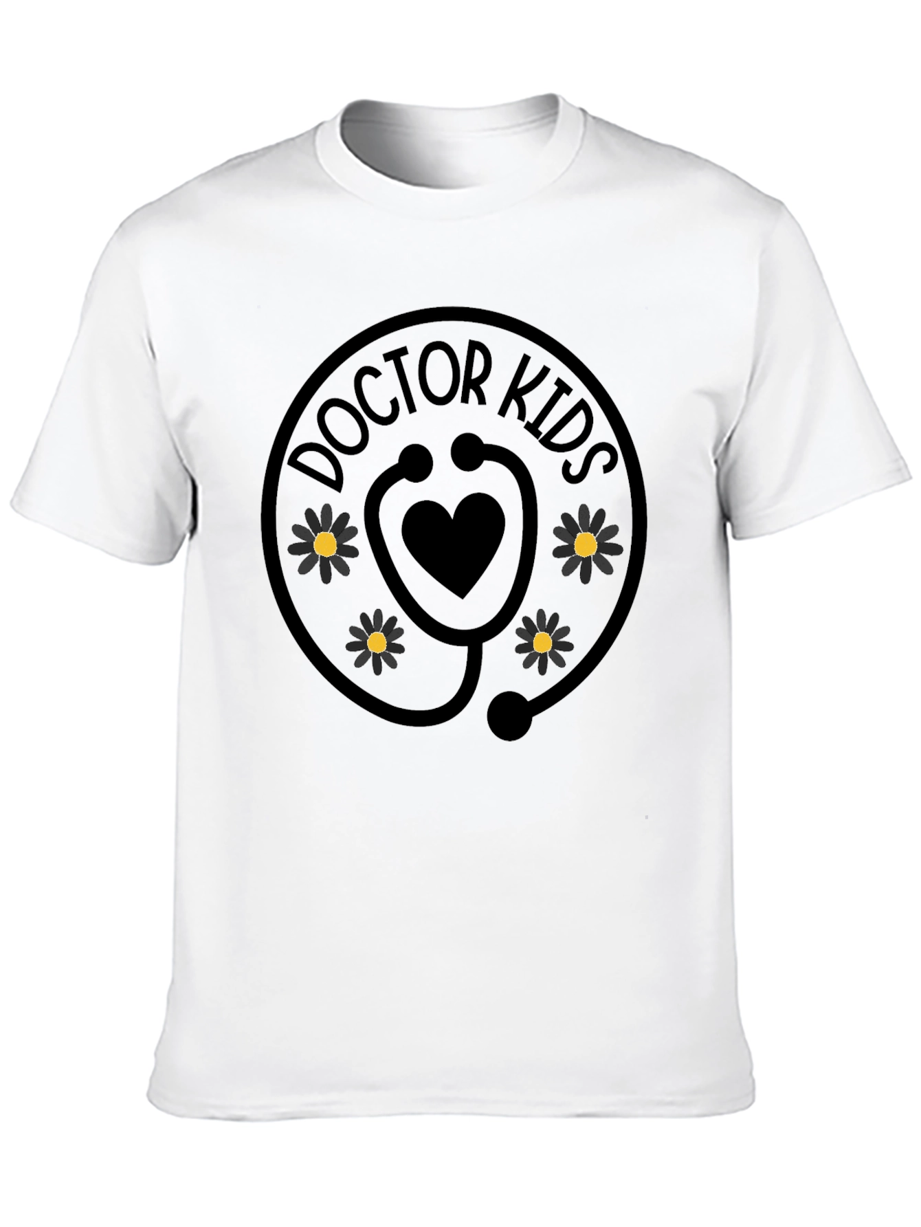 Doctor Kids T-Shirt - Heart Stethoscope Graphic