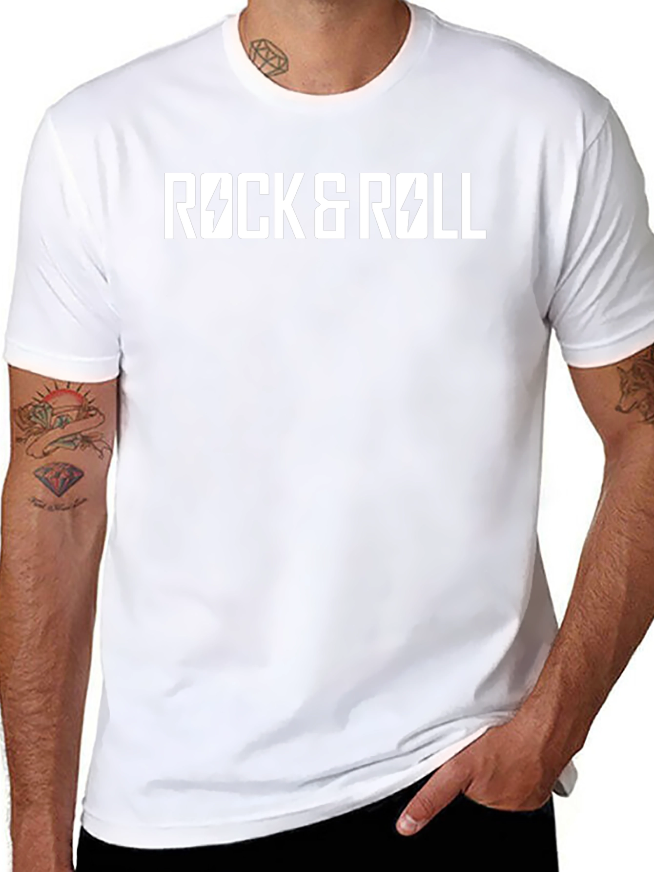 Rock & Roll Graphic Tee - Black