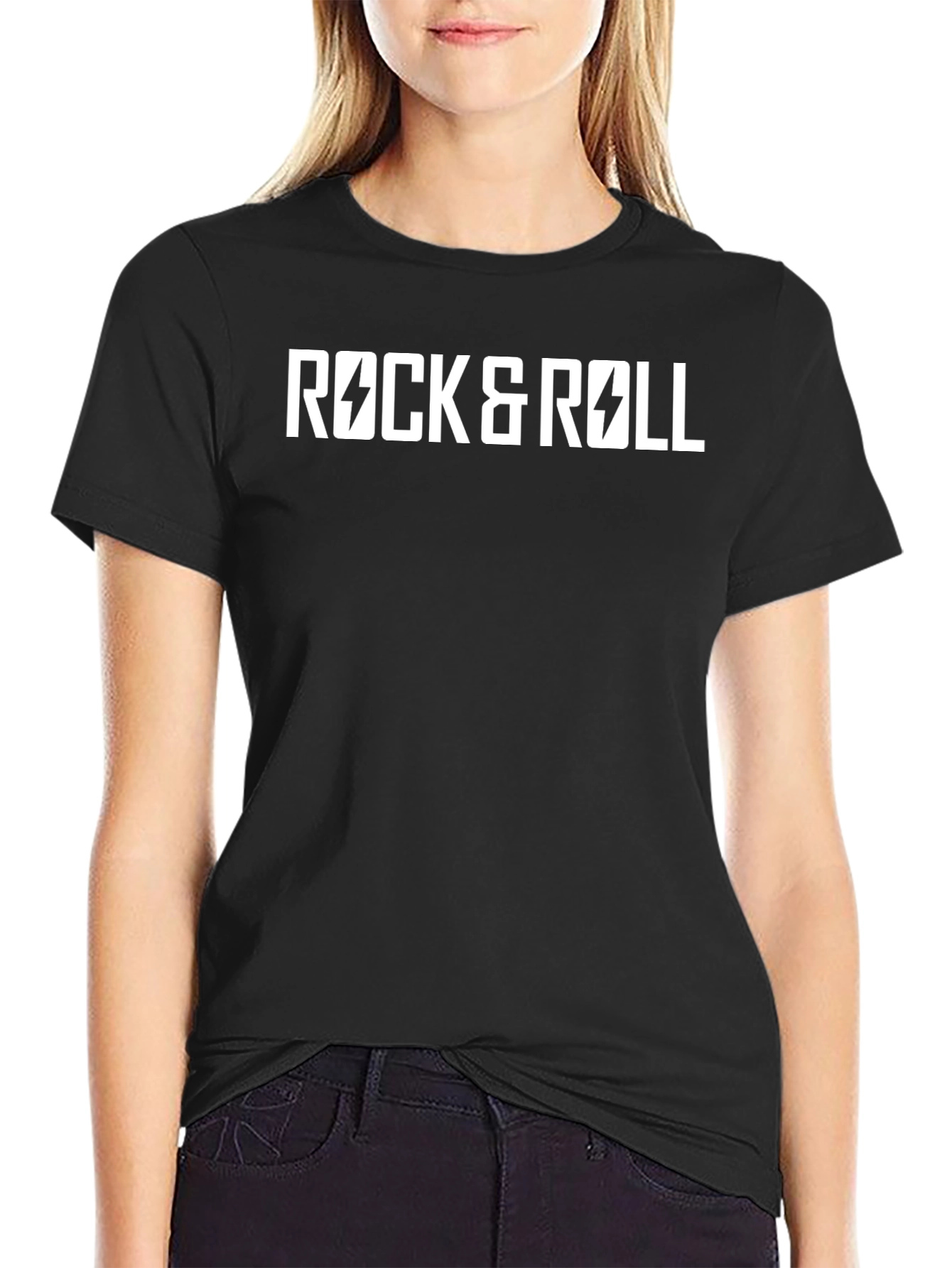 Rock & Roll Graphic Tee - Black