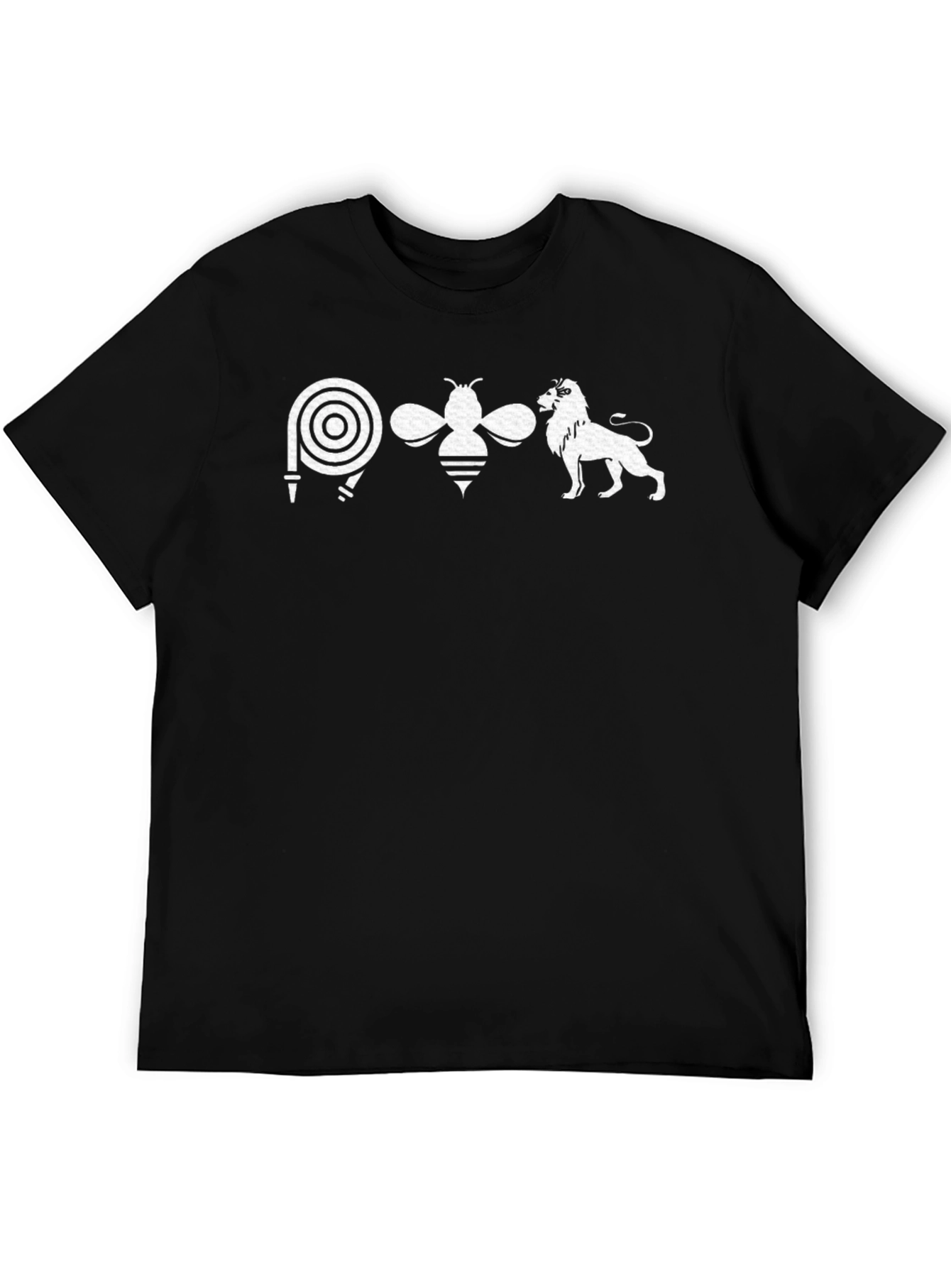 Hose Bee Lion T-Shirt - Black Graphic Tee