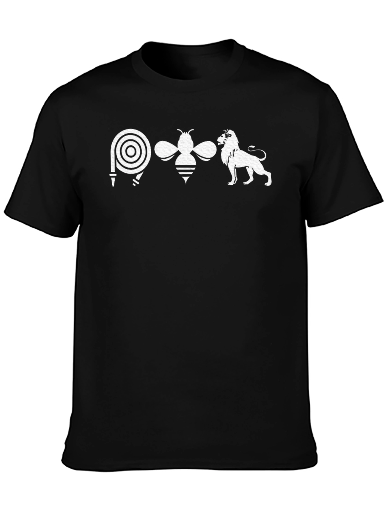 Hose Bee Lion T-Shirt - Black Graphic Tee