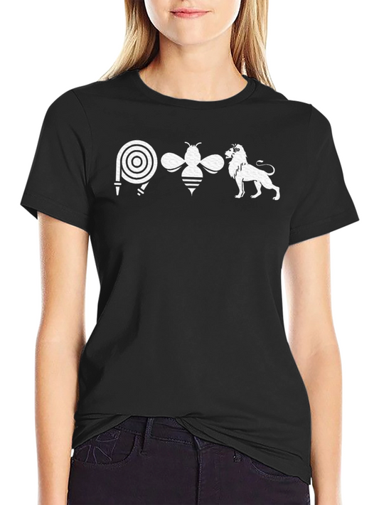 Hose Bee Lion T-Shirt - Black Graphic Tee