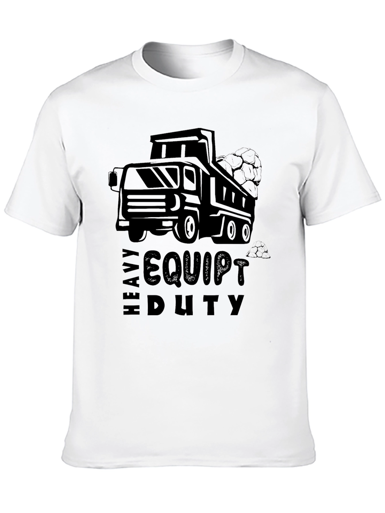 Heavy Equipment Truck Graphic T-Shirt - Durable Cotton Tee
