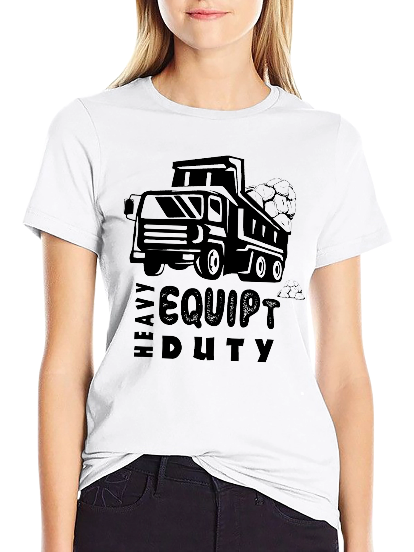 Heavy Equipment Truck Graphic T-Shirt - Durable Cotton Tee