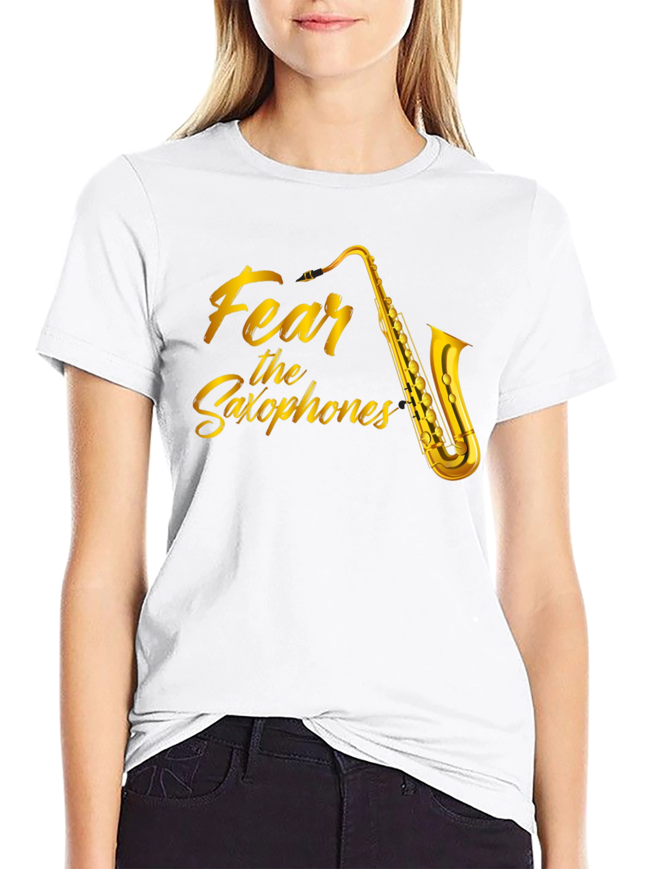 Fear the Saxophones Graphic T-Shirt