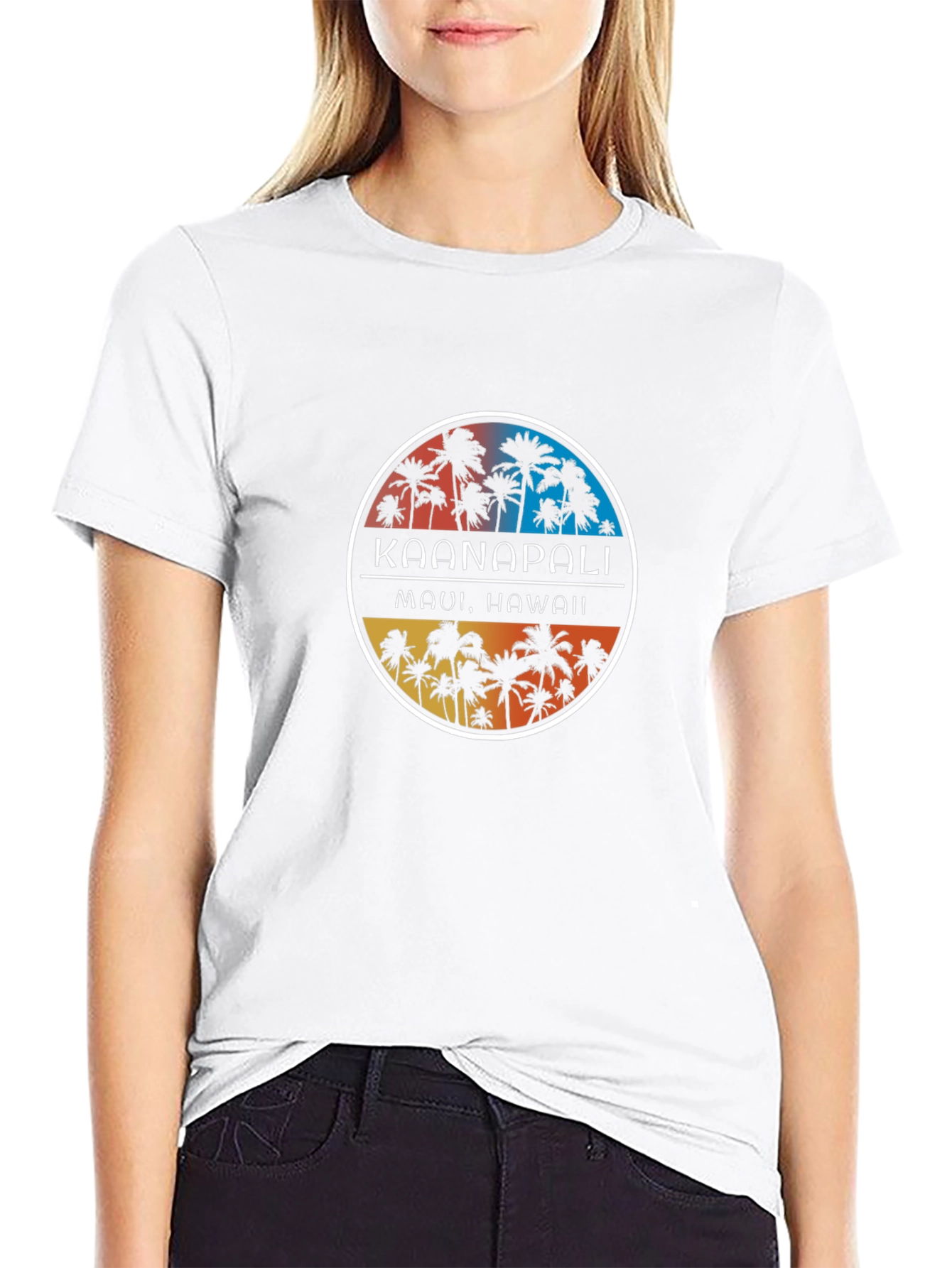 Kaanapali Maui Hawaii Palm Tree T-Shirt