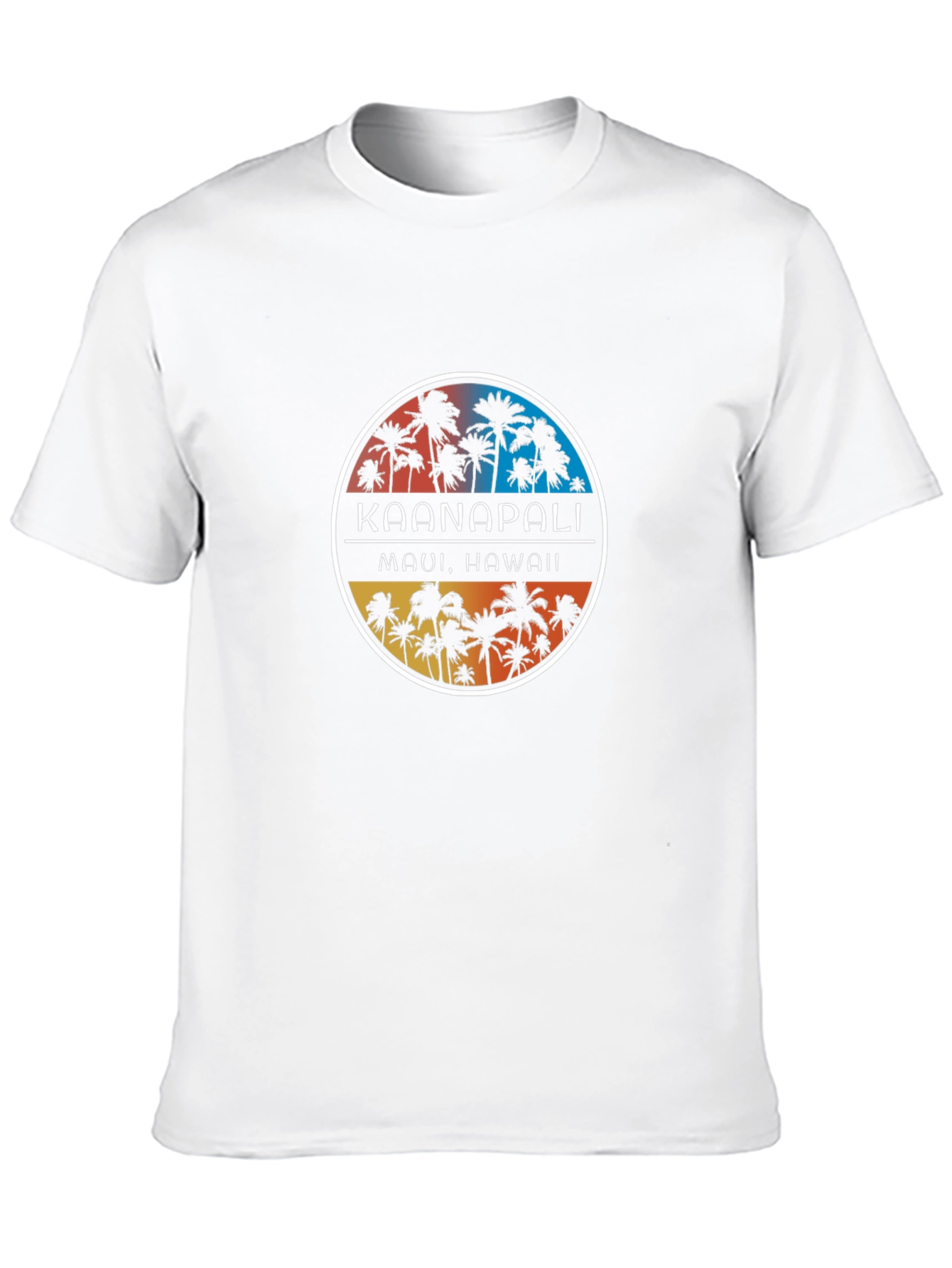 Kaanapali Maui Hawaii Palm Tree T-Shirt