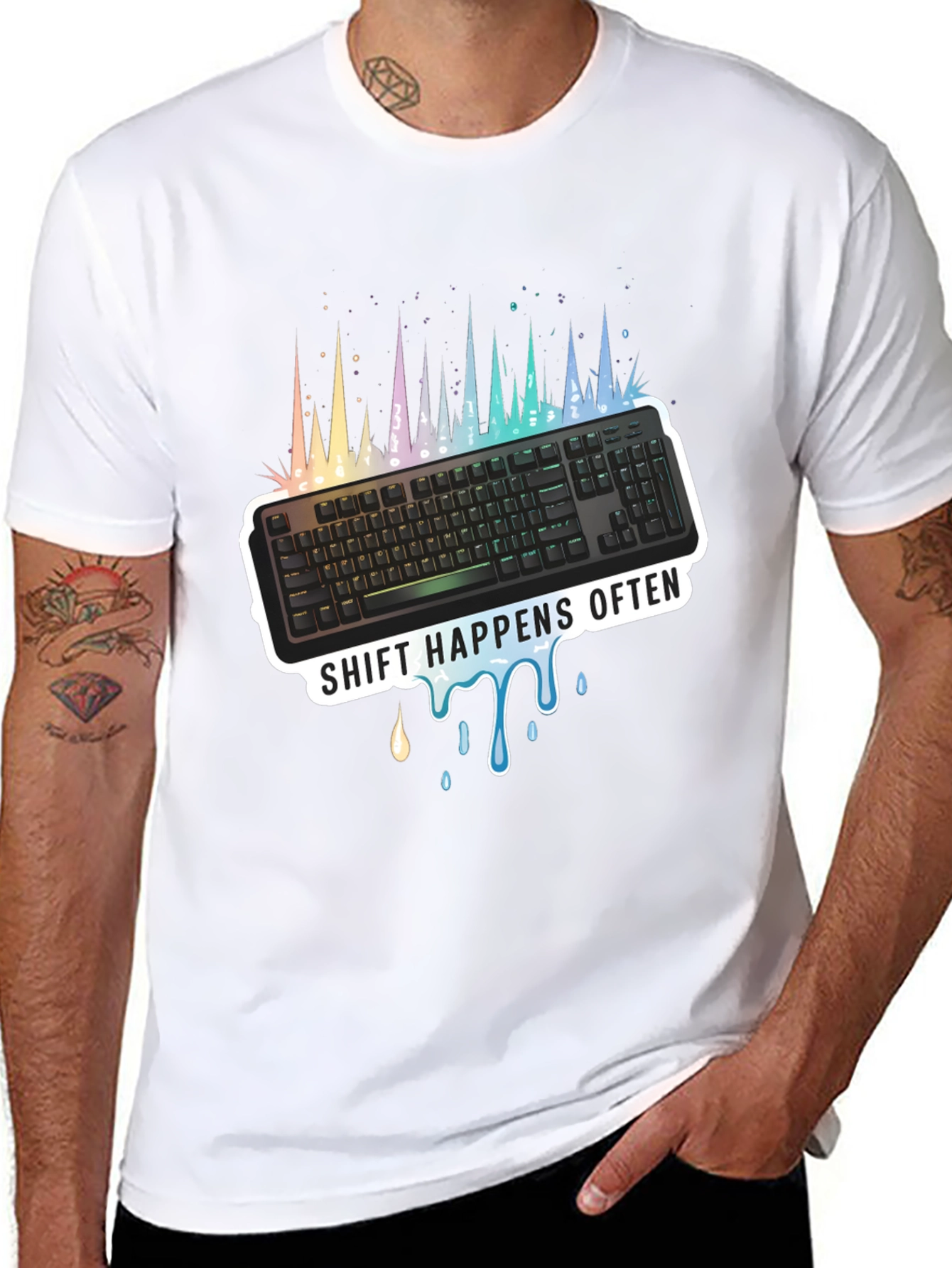 Shift Happens Often Keyboard T-Shirt