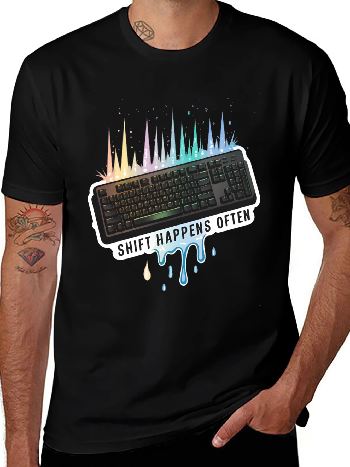 Shift Happens Often Keyboard T-Shirt