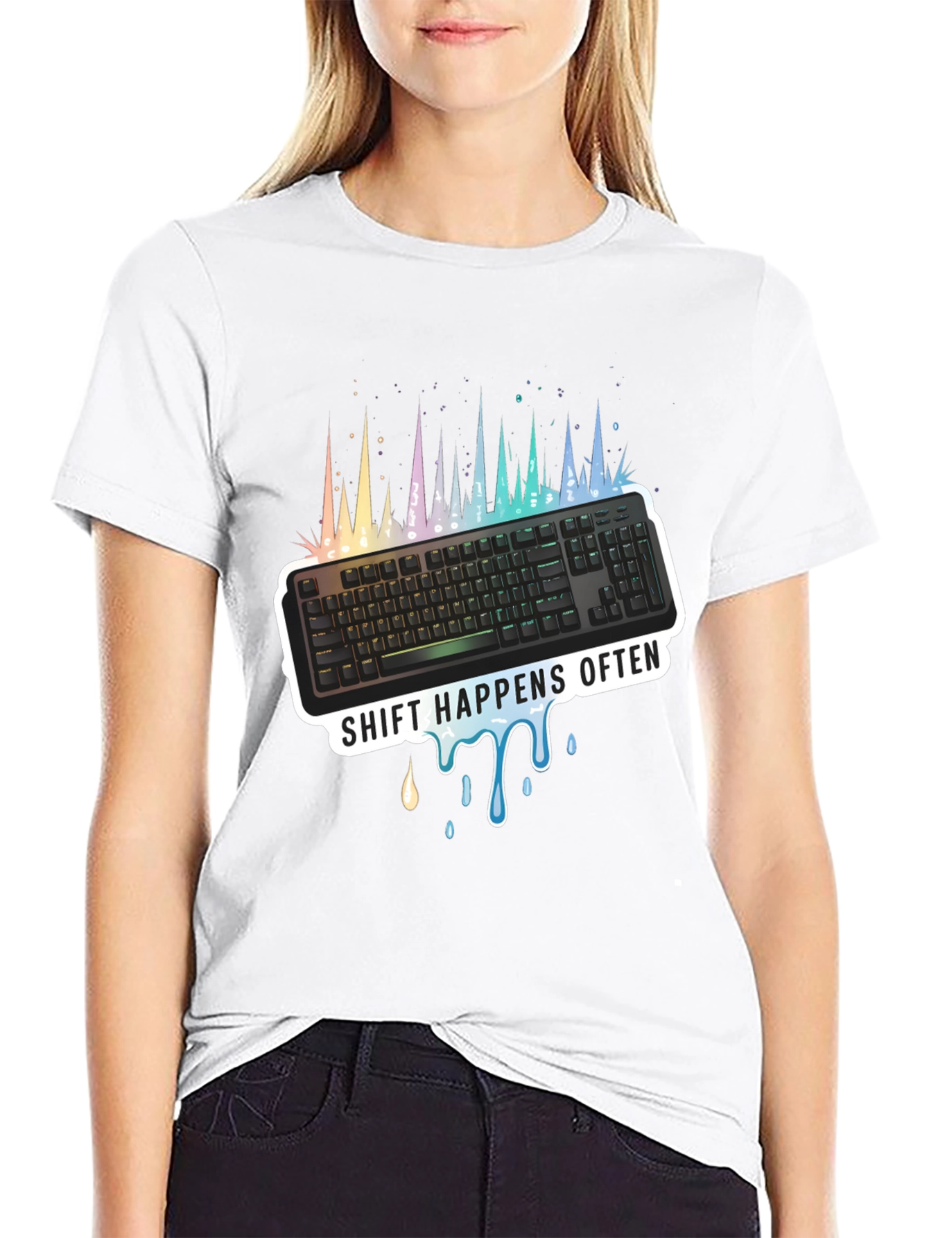 Shift Happens Often Keyboard T-Shirt