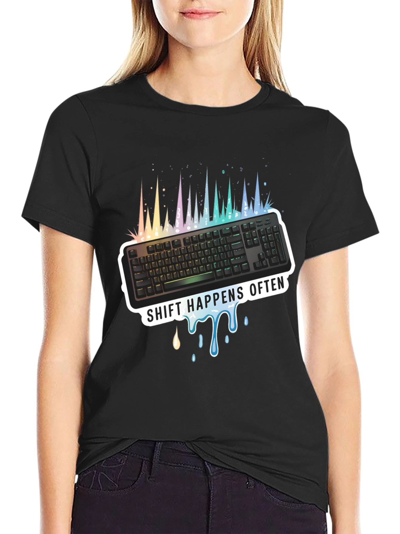 Shift Happens Often Keyboard T-Shirt