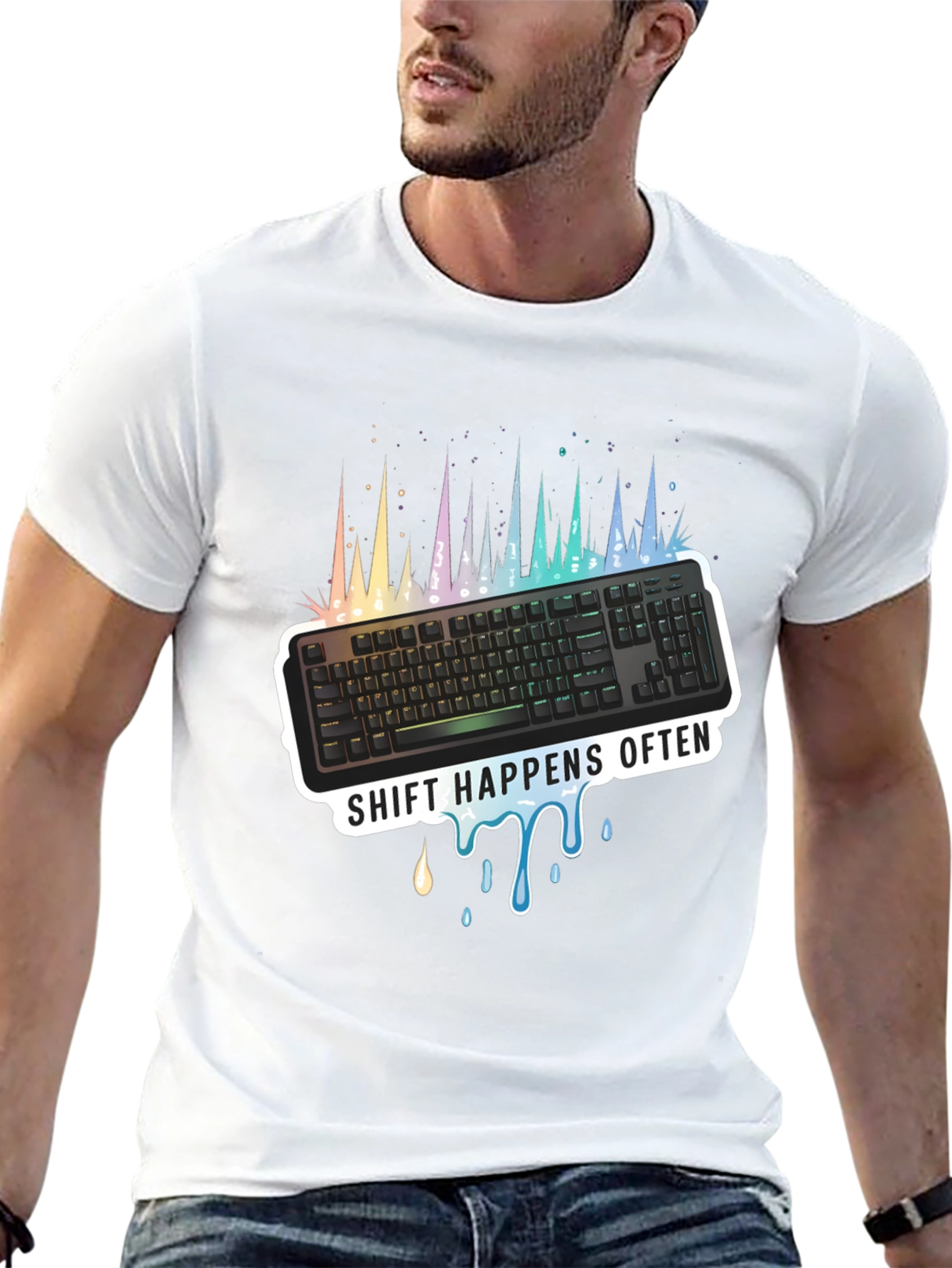 Shift Happens Often Keyboard T-Shirt