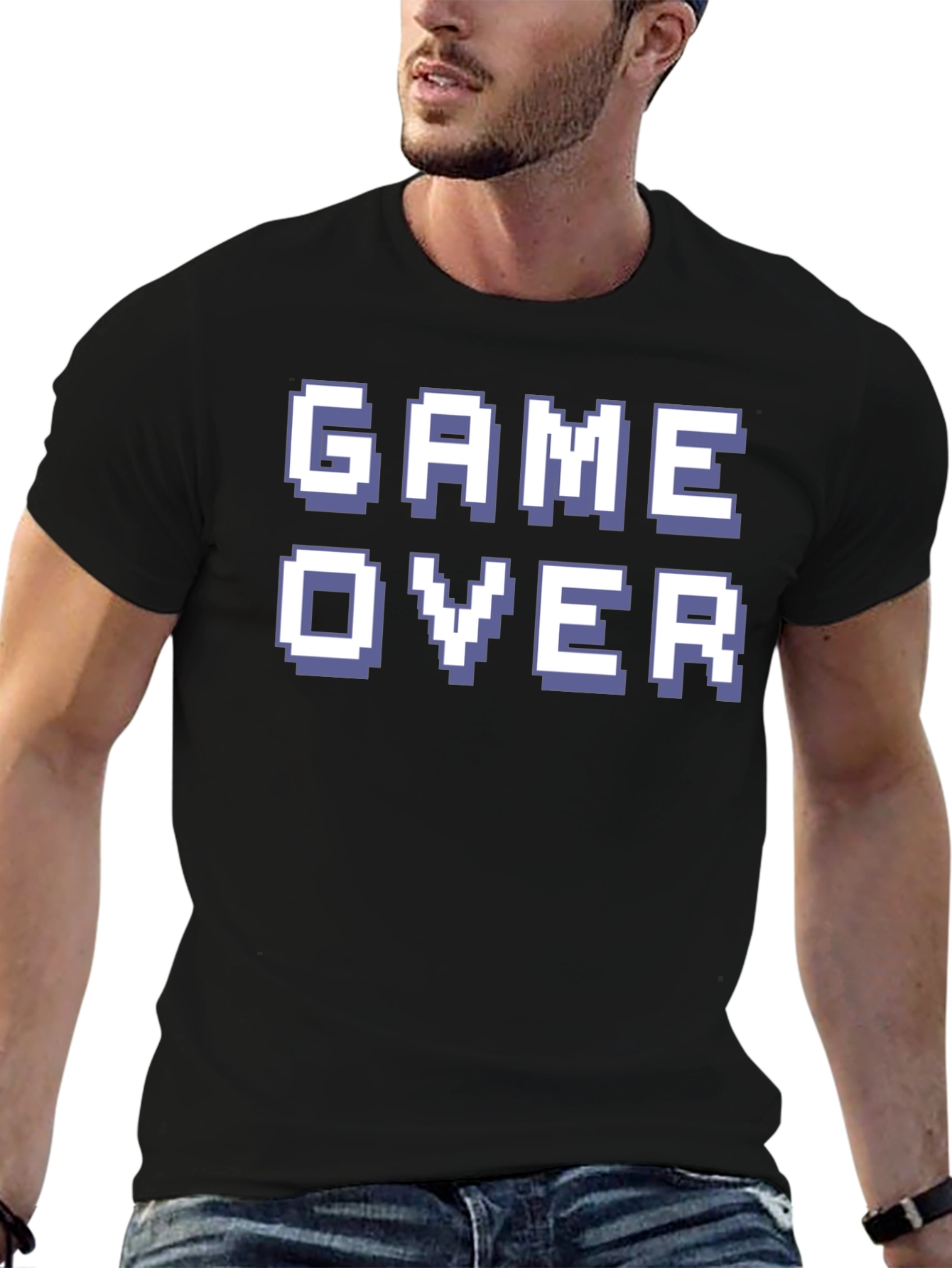 Game Over Graphic Tee - Retro Pixel Design