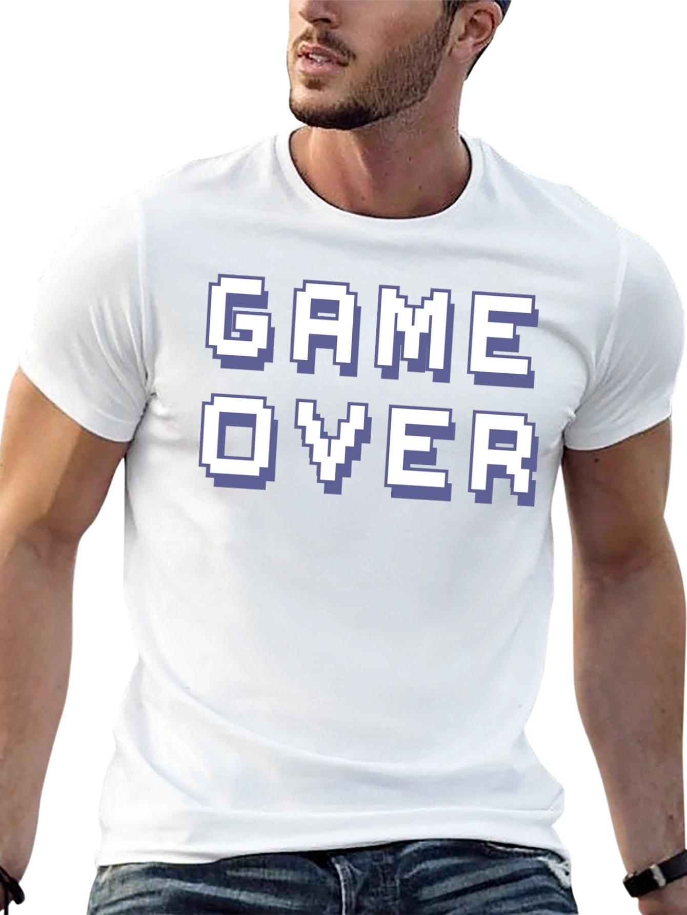 Game Over Graphic Tee - Retro Pixel Design