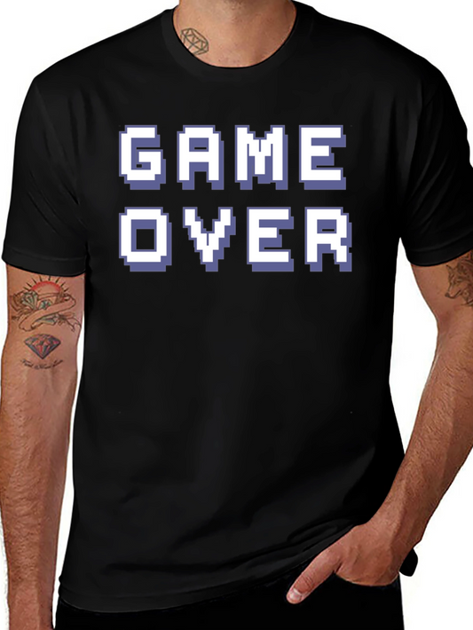 Game Over Graphic Tee - Retro Pixel Design