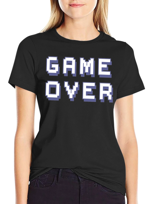 Game Over Graphic Tee - Retro Pixel Design