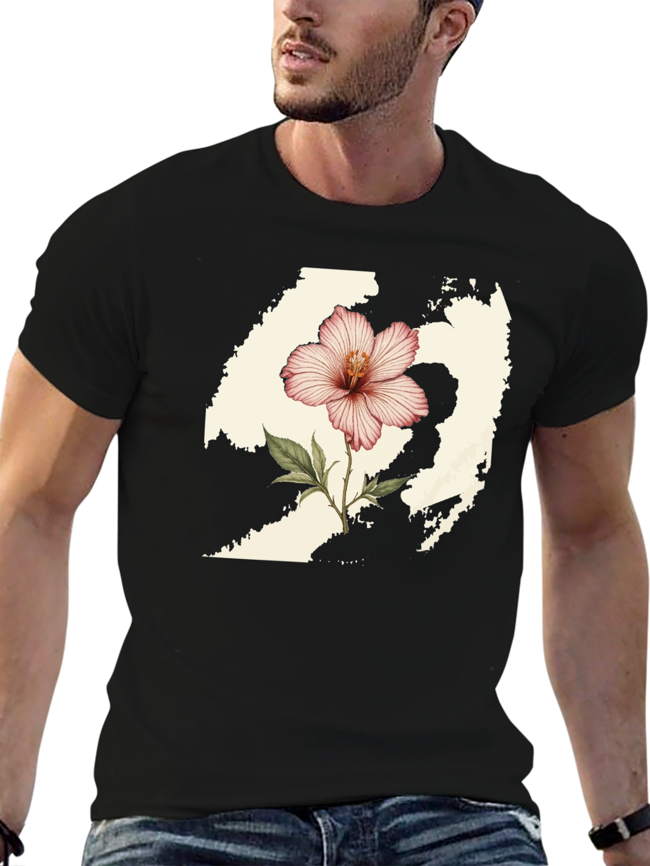 Hibiscus State Graphic Tee - Stylish Comfort
