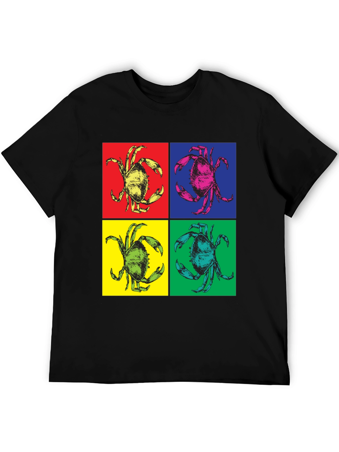 Pop Art Crab Graphic T-Shirt