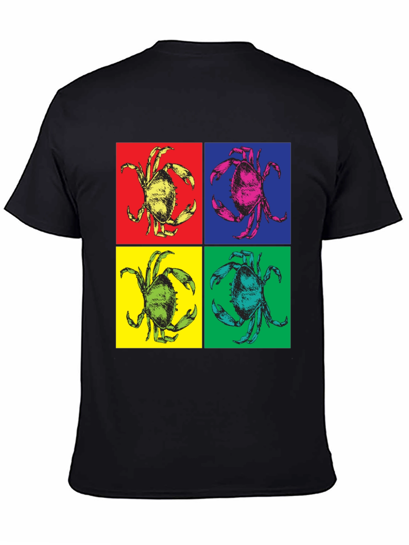 Pop Art Crab Graphic T-Shirt
