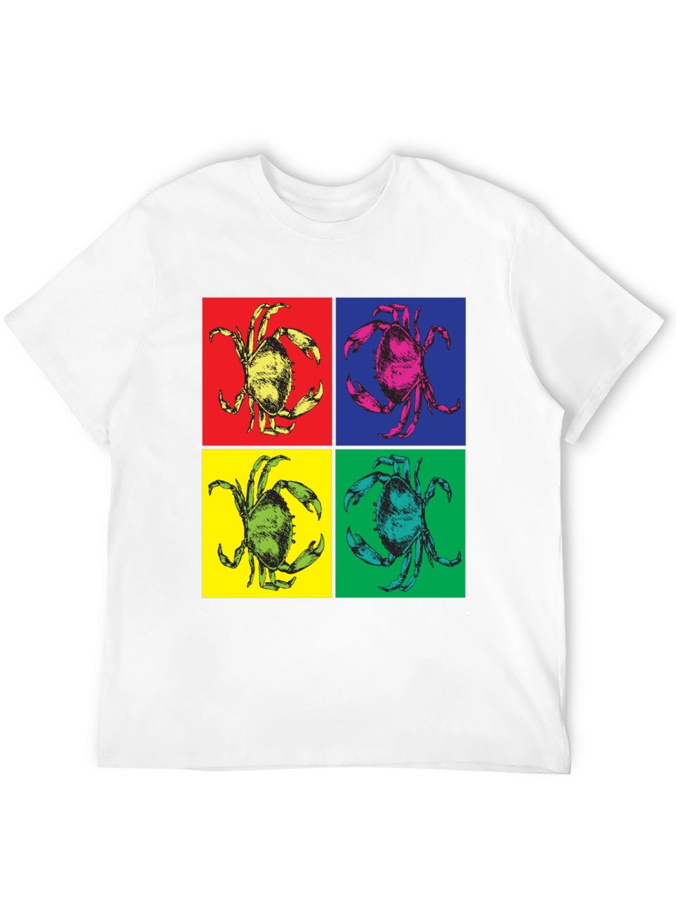 Pop Art Crab Graphic T-Shirt