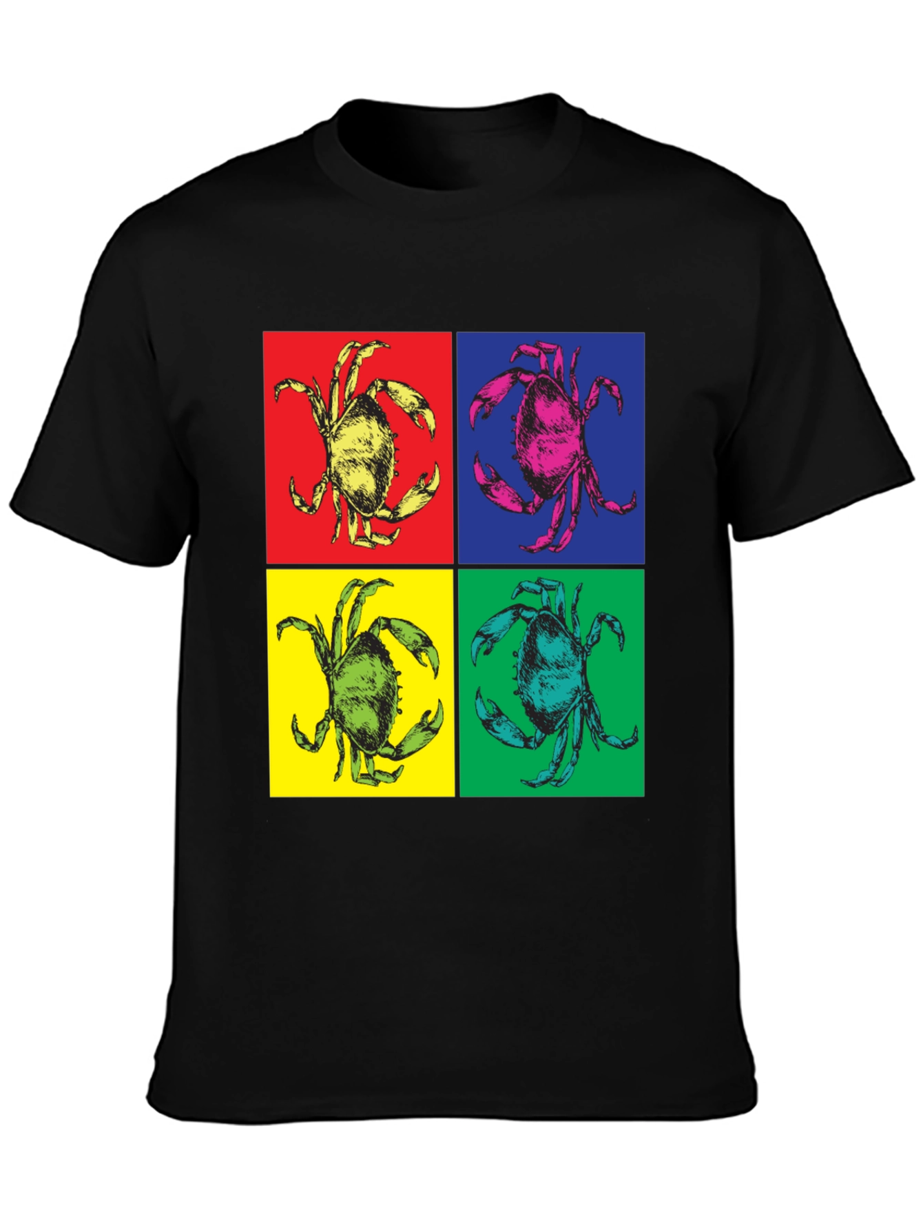 Pop Art Crab Graphic T-Shirt