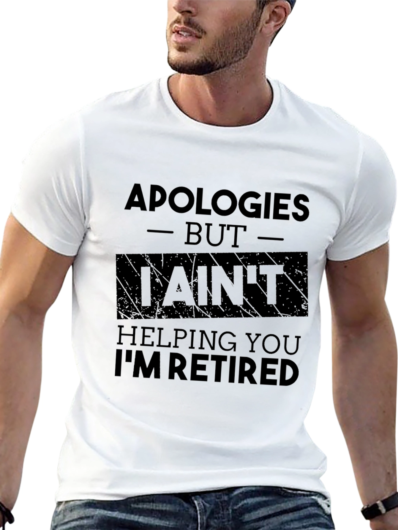 Apologies Im Retired Black T-Shirt