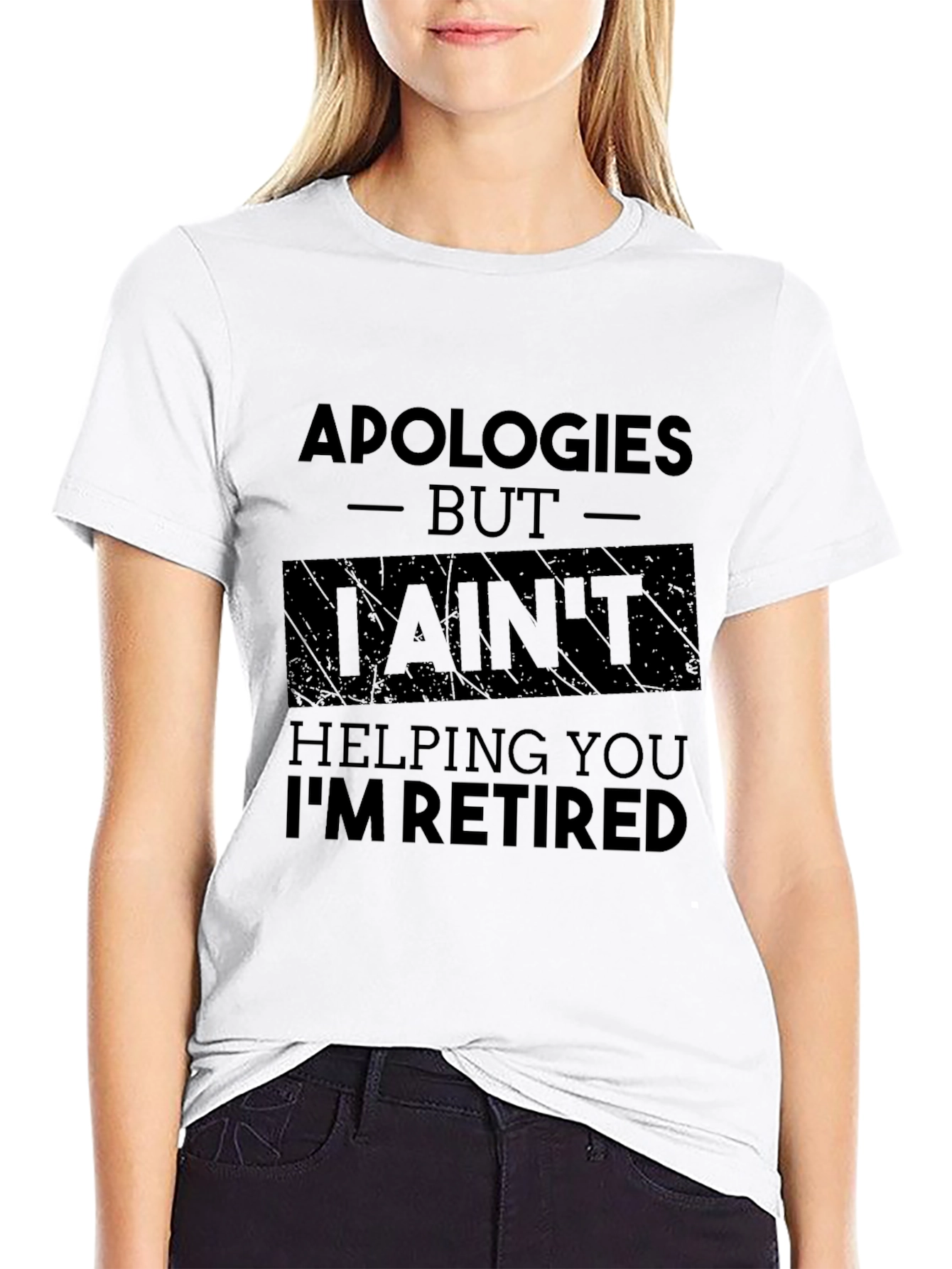 Apologies Im Retired Black T-Shirt