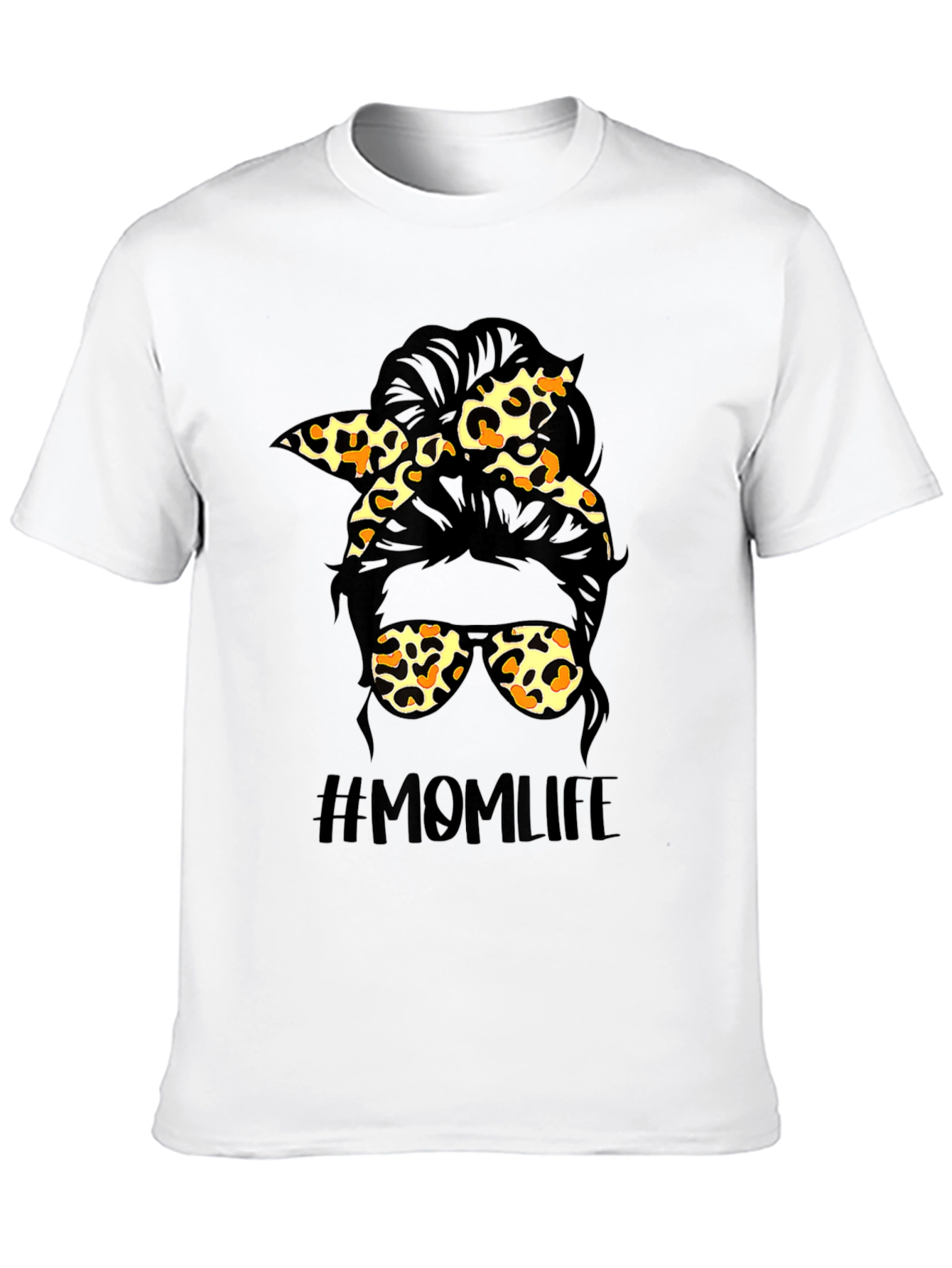 Messy Bun Mom Life Graphic Tee