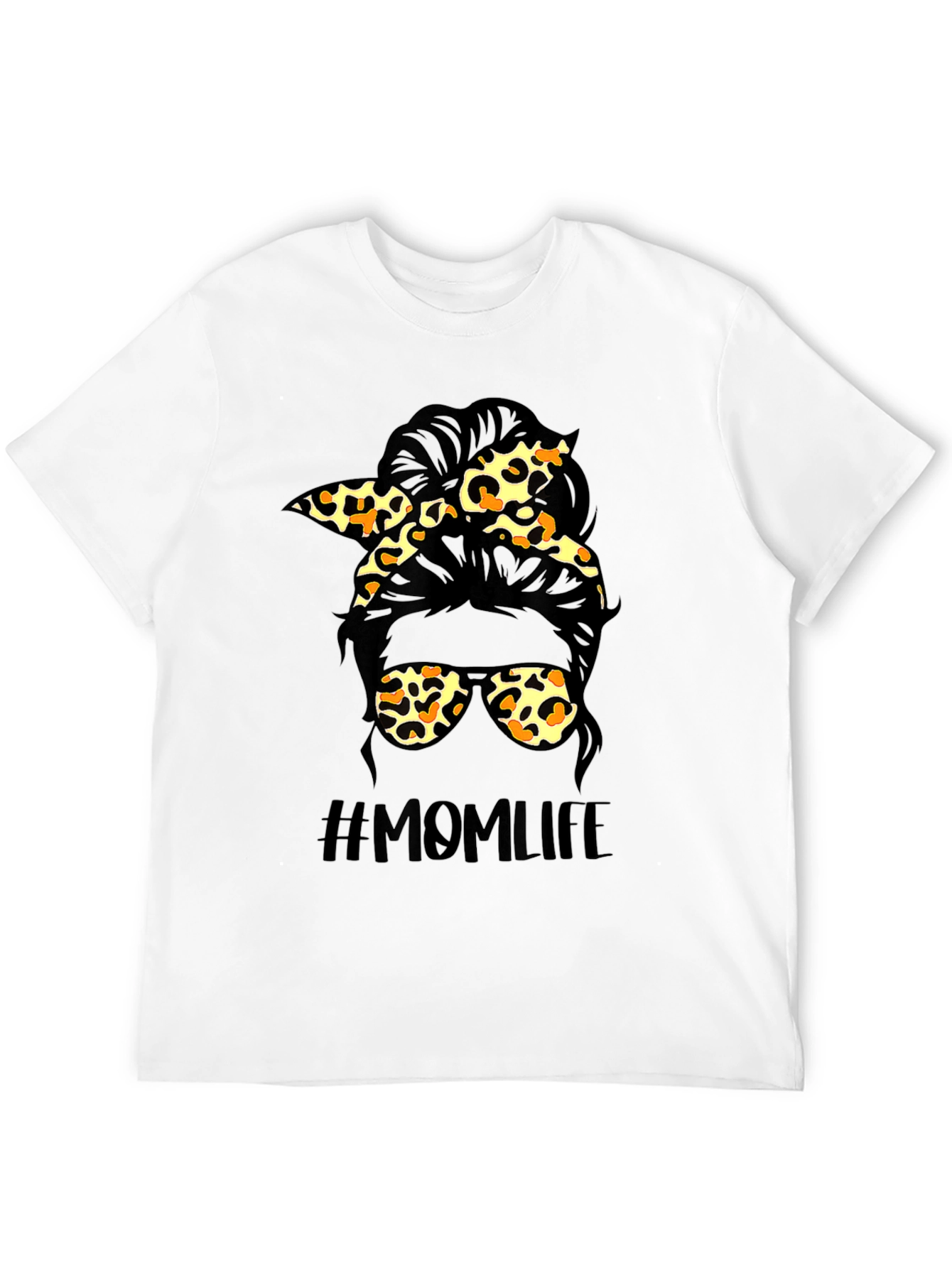 Messy Bun Mom Life Graphic Tee