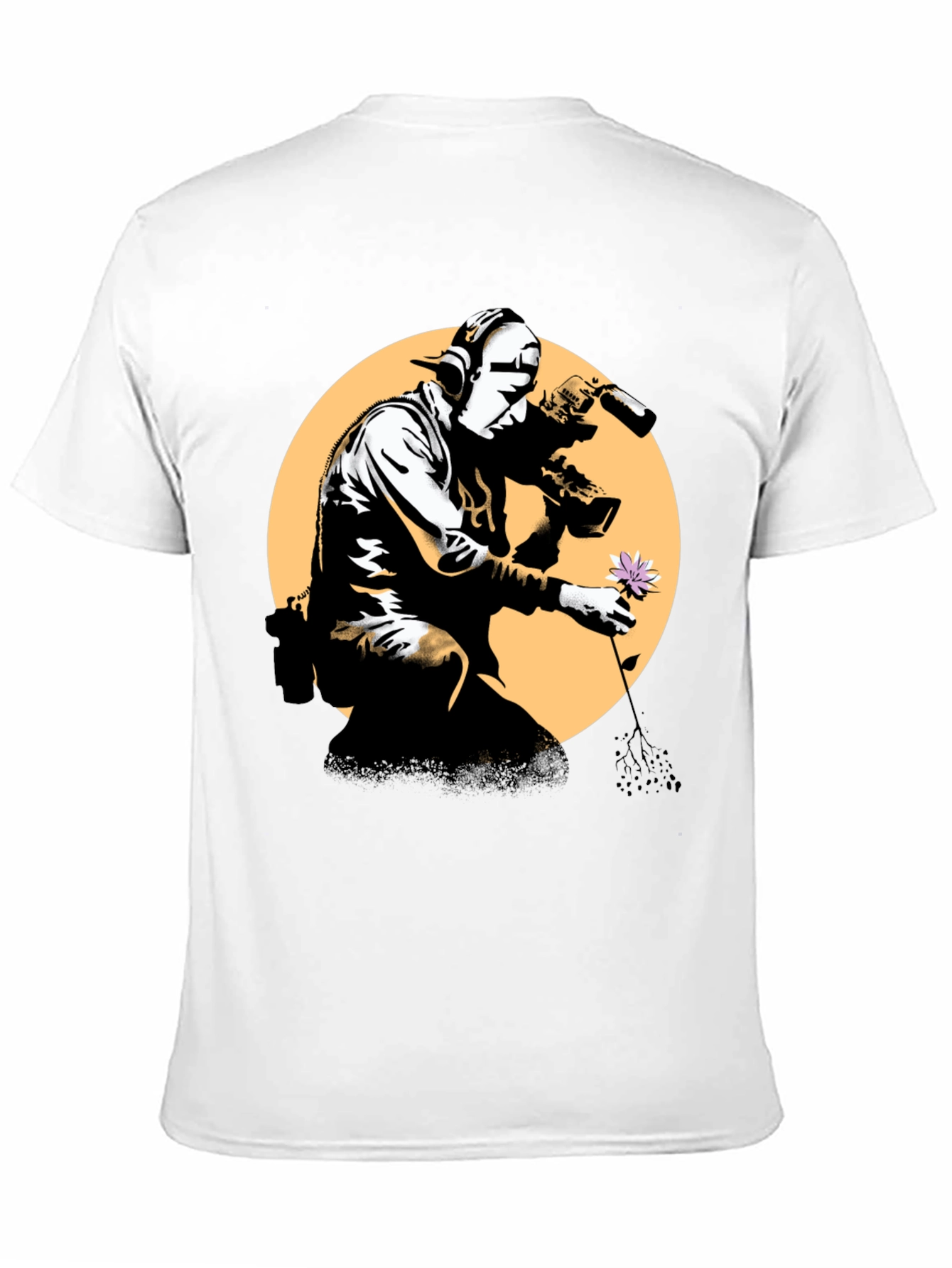 Banksy Flower Thrower T-Shirt - Street Art Inspired Tee