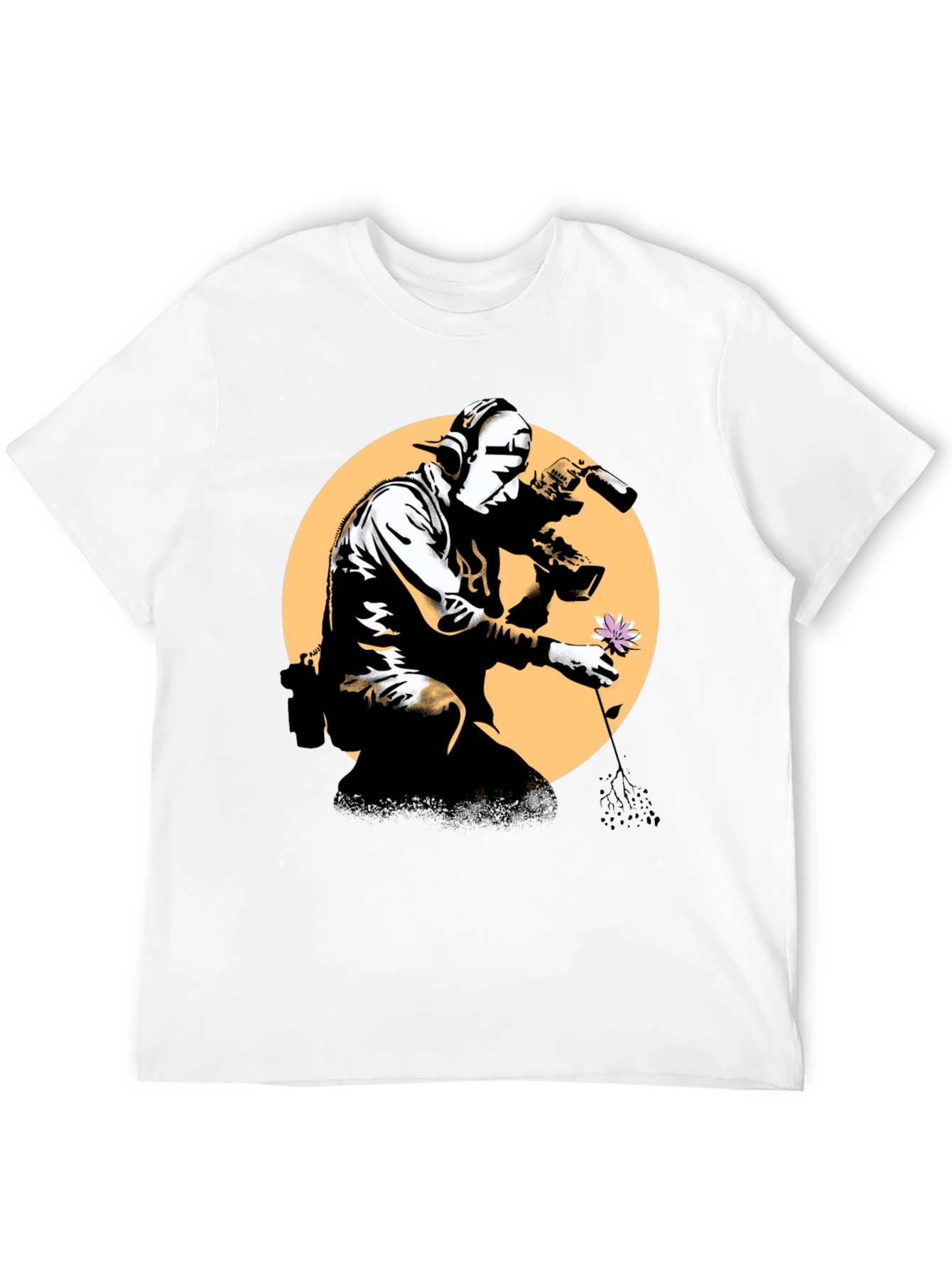 Banksy Flower Thrower T-Shirt - Street Art Inspired Tee