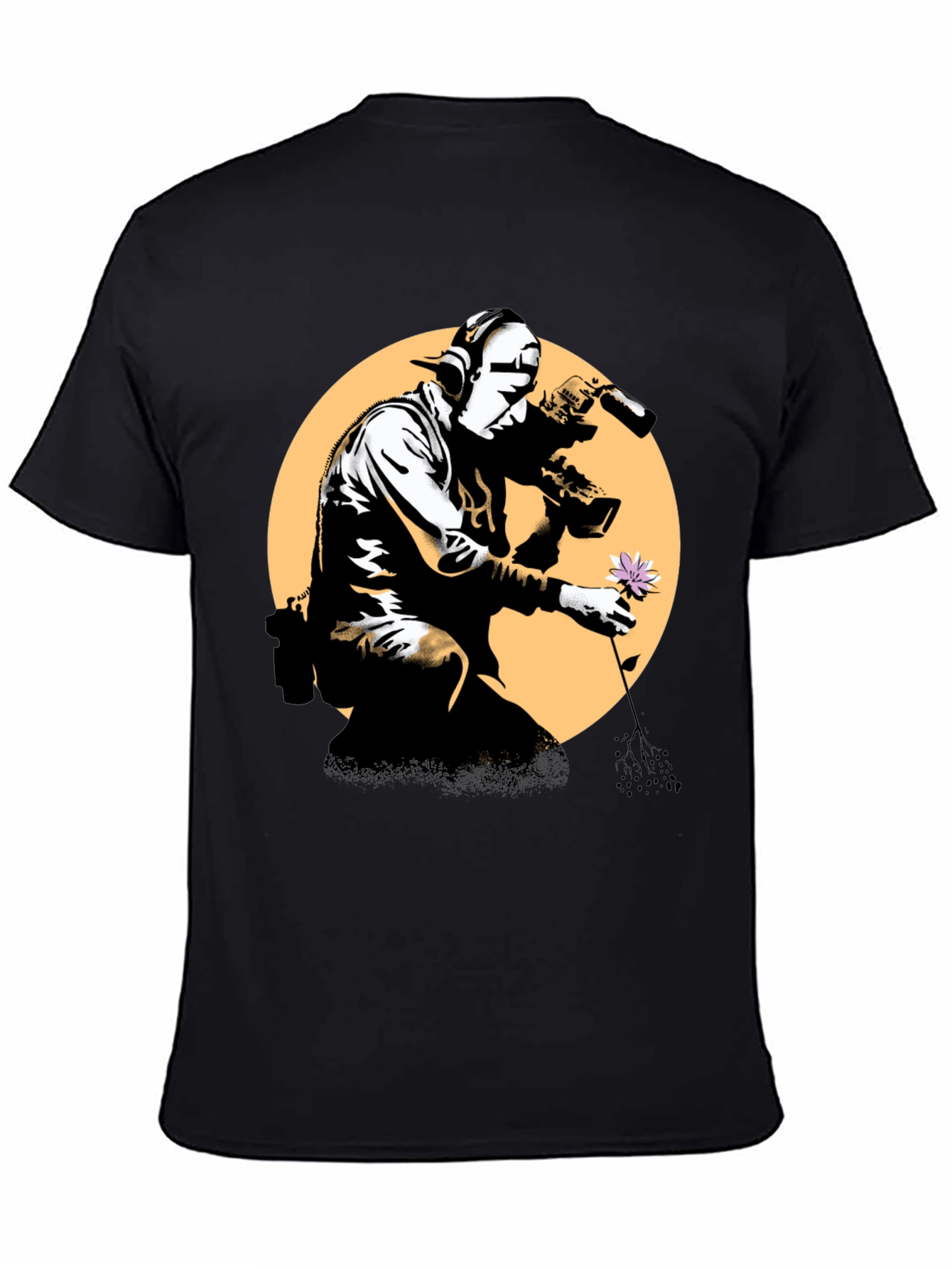 Banksy Flower Thrower T-Shirt - Street Art Inspired Tee