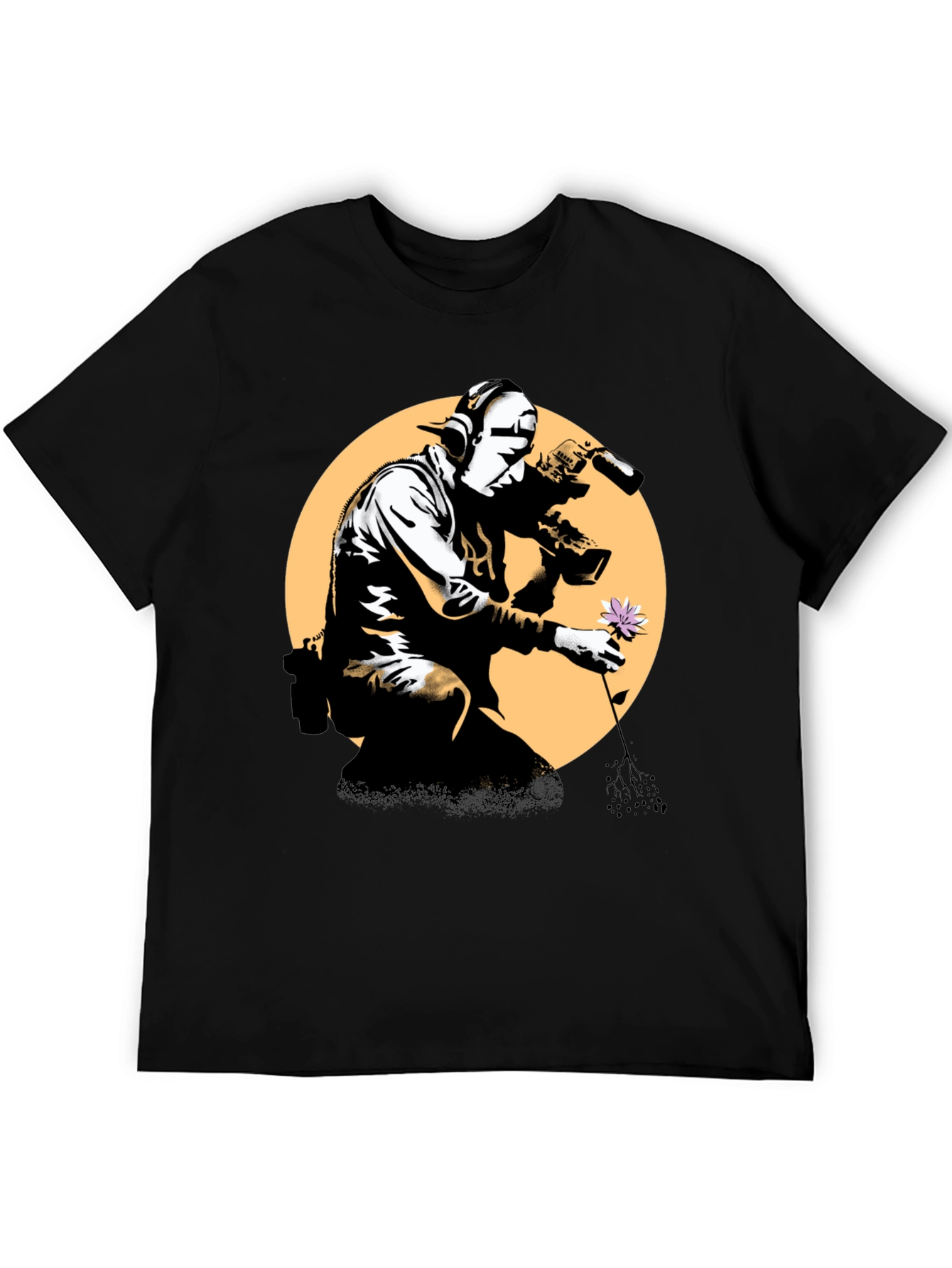 Banksy Flower Thrower T-Shirt - Street Art Inspired Tee