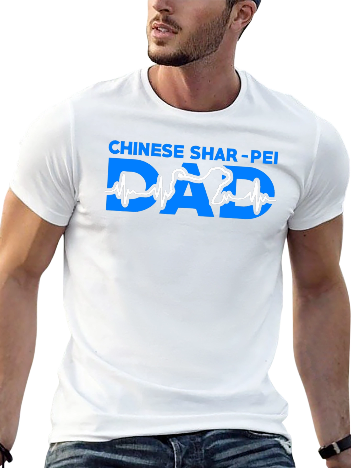 Chinese Shar-Pei Dad T-Shirt - Dog Lover Tee