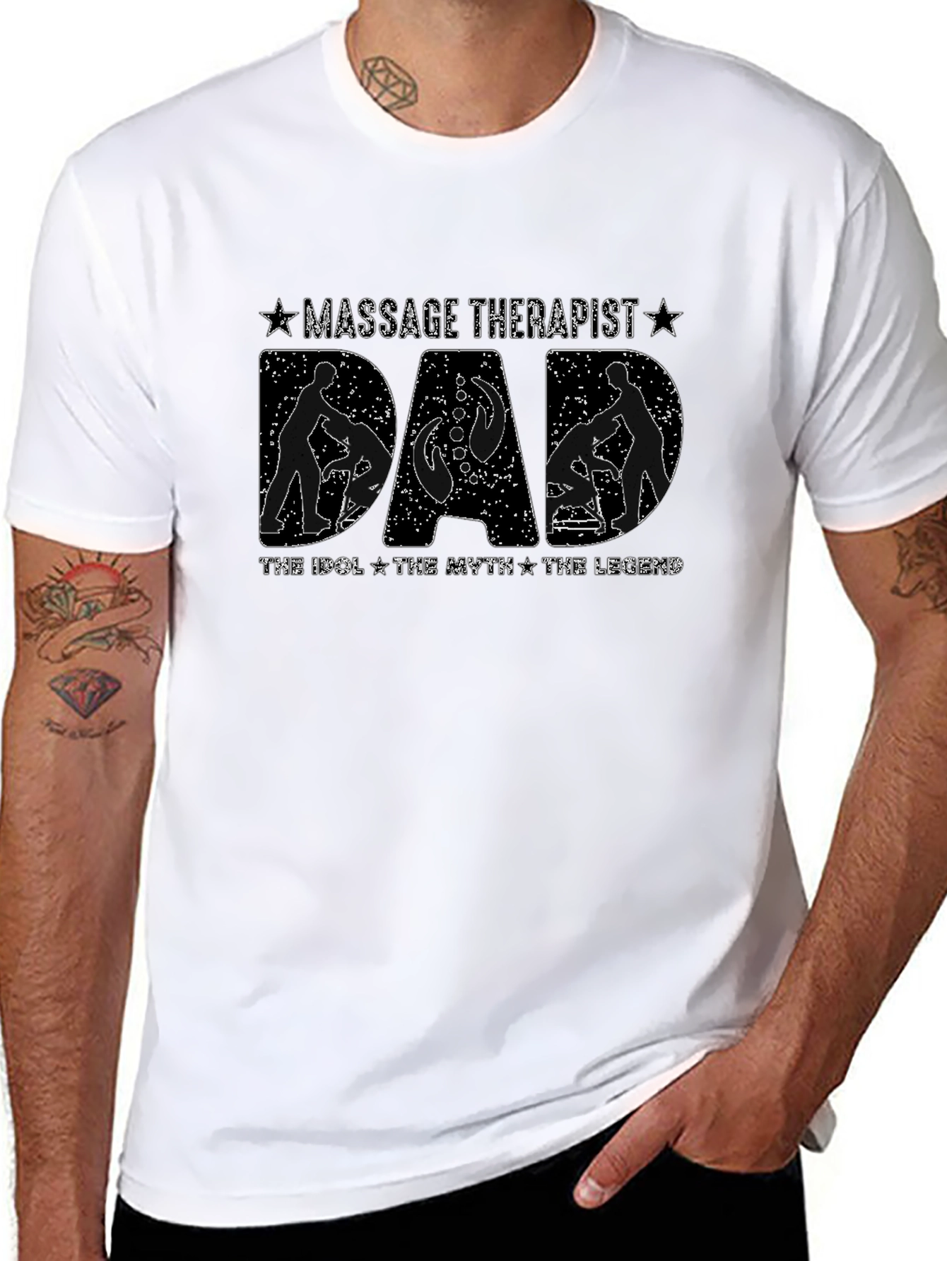 Massage Therapist Dad T-Shirt - The Legend