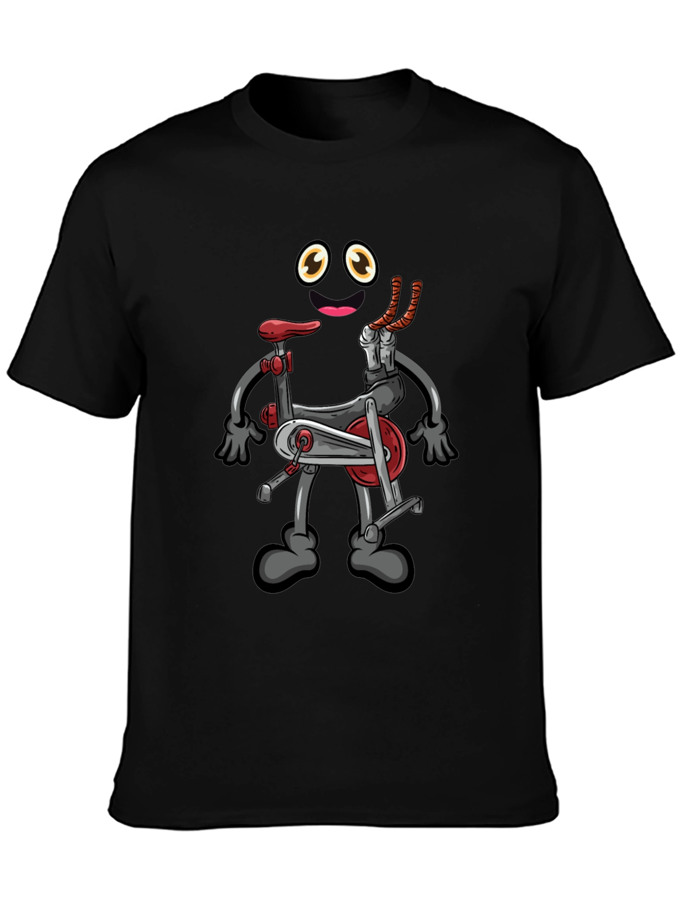 Cartoon Exercise Bike Graphic Tee