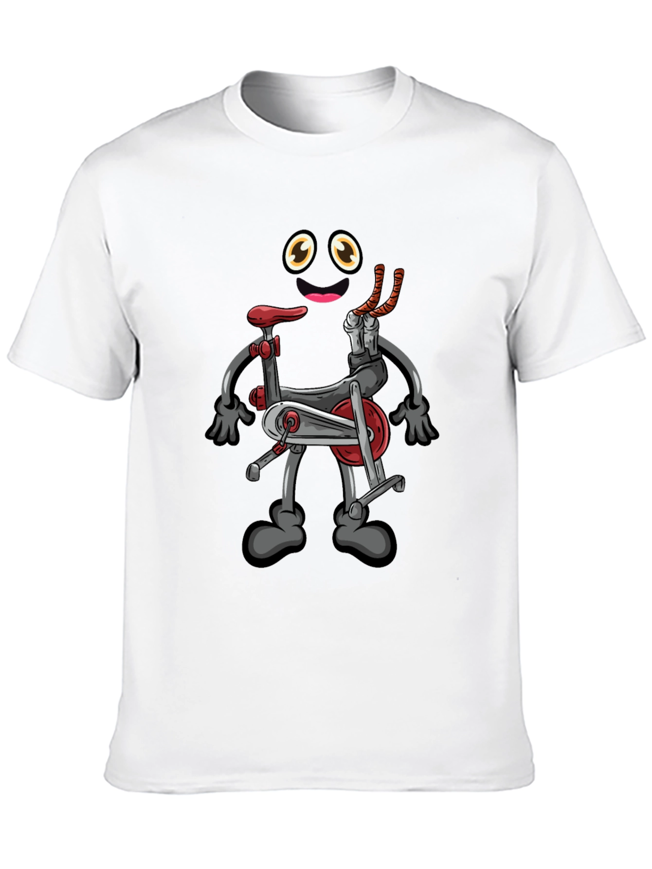 Cartoon Exercise Bike Graphic Tee