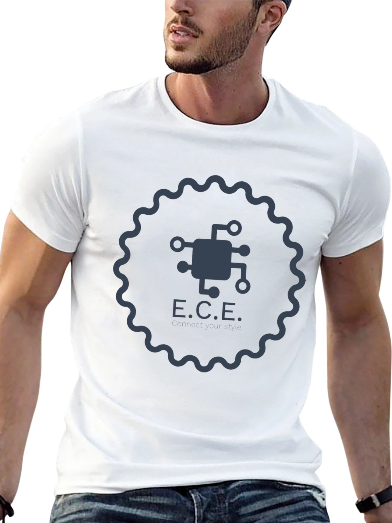 ECE Circuit Graphic T-Shirt - Black