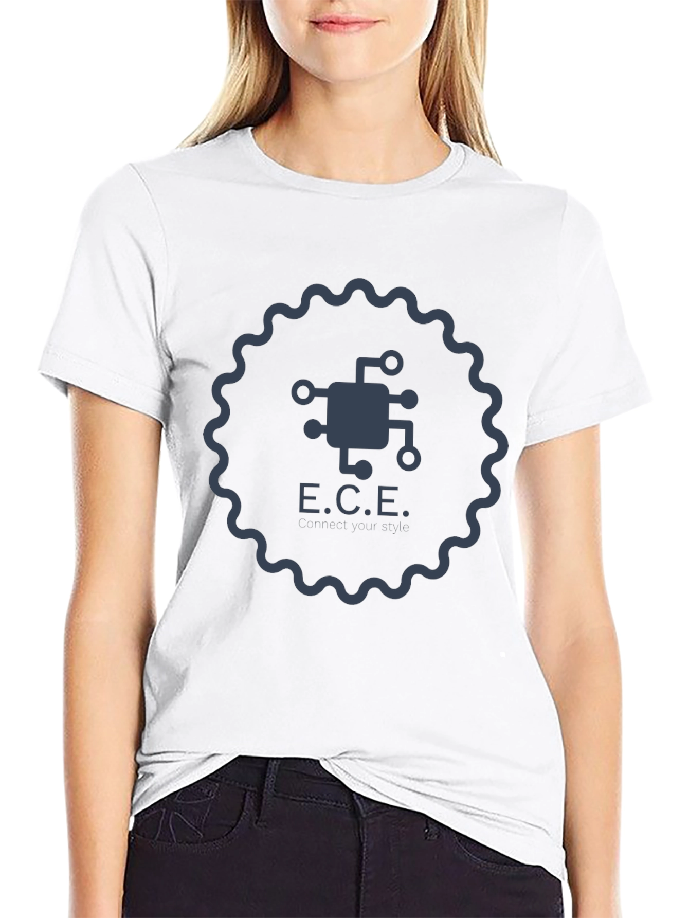 ECE Circuit Graphic T-Shirt - Black