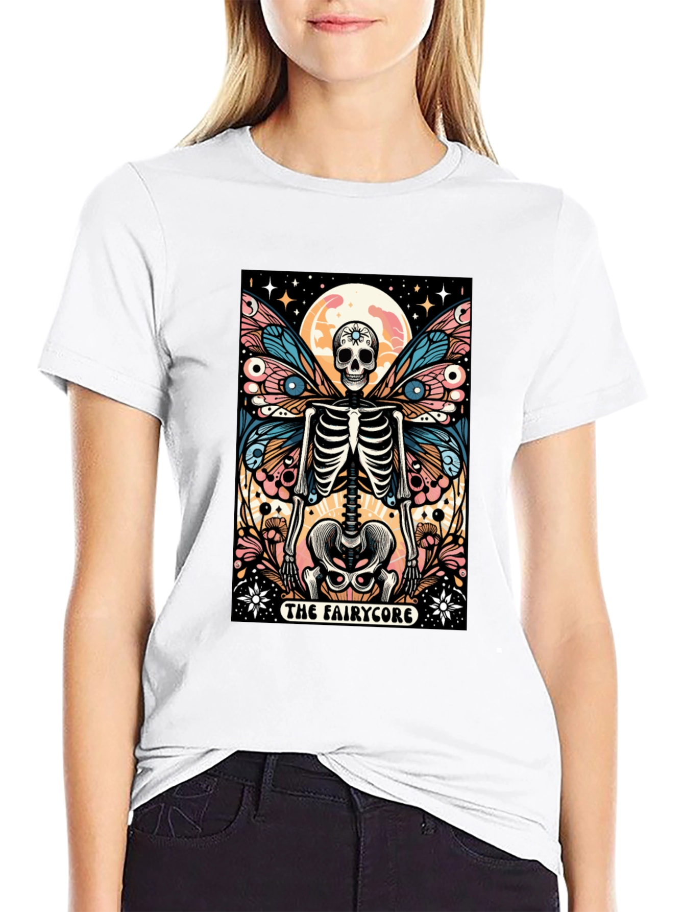 Fairycore Skeleton Graphic Tee